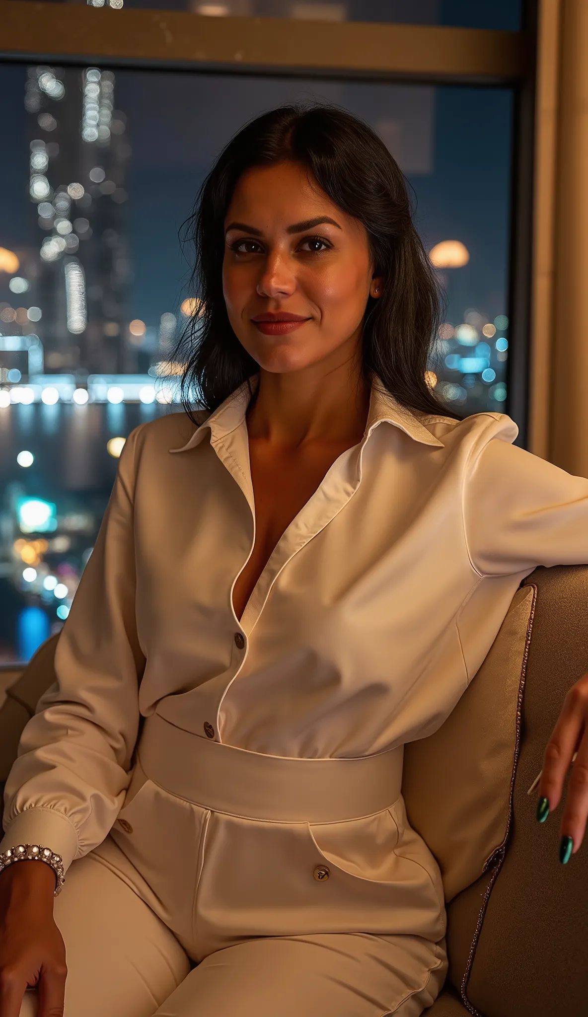 (Photorealistic masterpiece:1.4), (8K UHD:1.3), (Hasselblad H6D quality), (studio lighting with rim light and softbox:1.3), elegant model, (genetic perfection:1.2), (dewy skin texture with natural subsurface scattering), (perfectly contoured cheekbones), (...