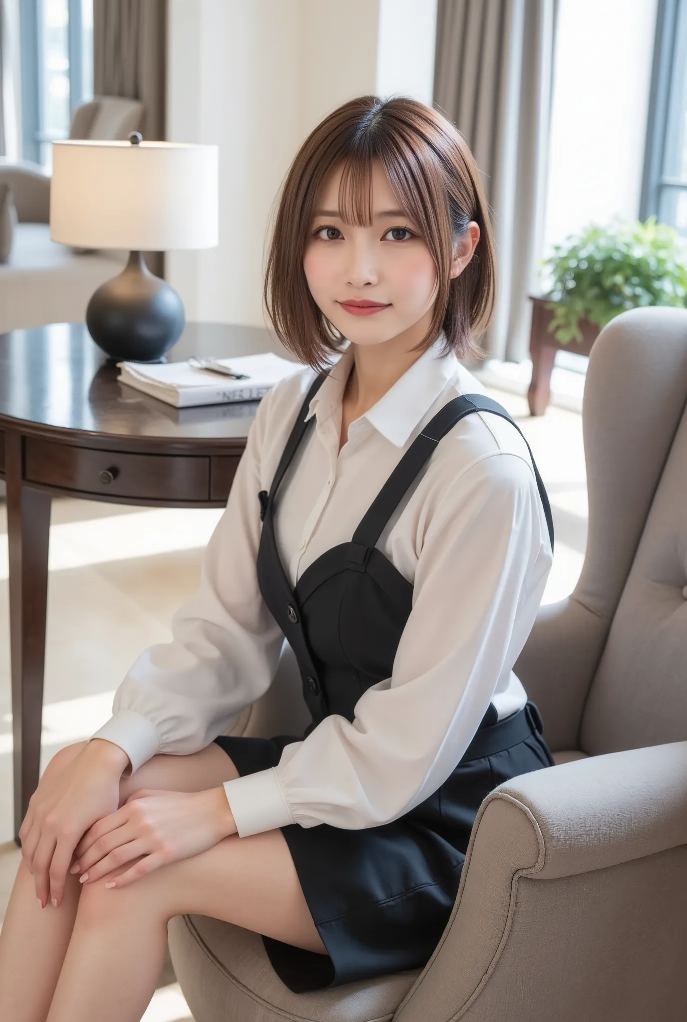 (Highest Quality、8k、Best Picture Quality、超A high resolution:1.5, (Photorealistic:1.4),masterpiece:1.2,(top-quality:1.4)、Raw photo)、woman working in an office、OL、(highlight your body line:1.1)、Portrait of a beautiful classy woman、THE MOST ELEGANT AND COZY ...