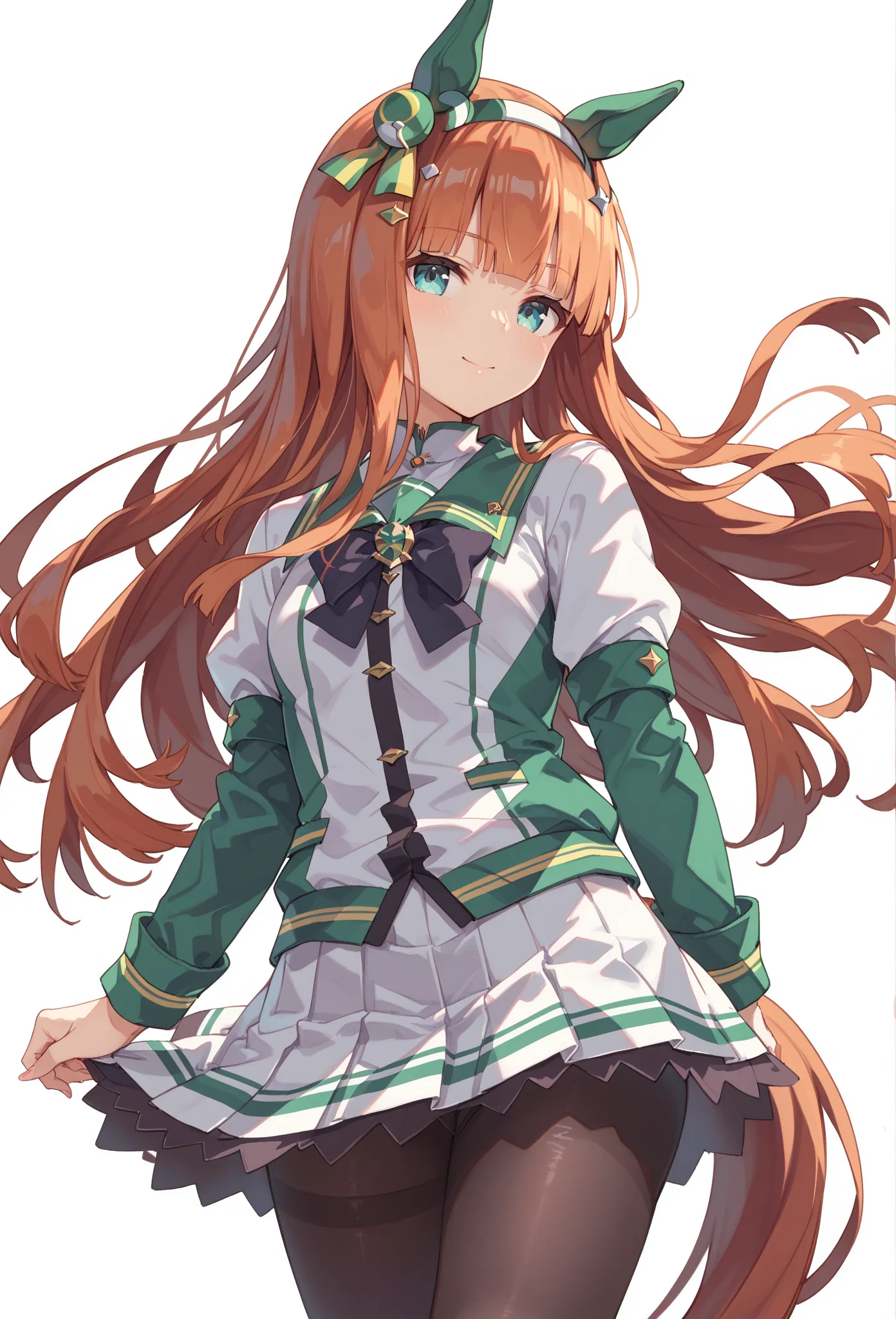 score_9, score_8_up, score_7_up, silence suzuka \(umamusume\), shobu_fuku, pantyhose, 