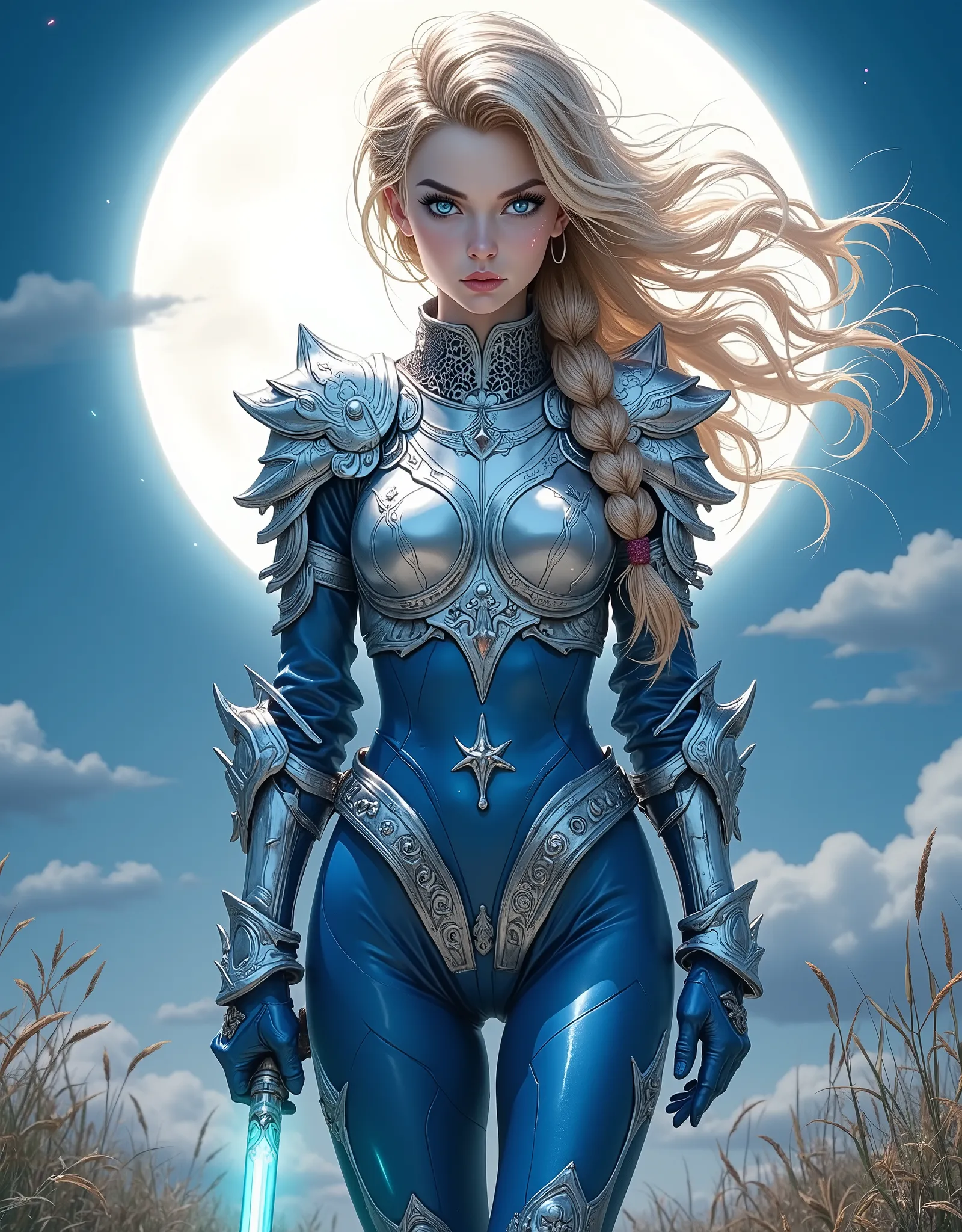 UHD, retina, masterpiece, accurate, (anatomically correct), super detail, best quality, 8k, extremely precise in every detail, beautiful detailed glow, beautiful attention to detail, beautiful detailed eyes, One young Ancient English female soldier walks t...