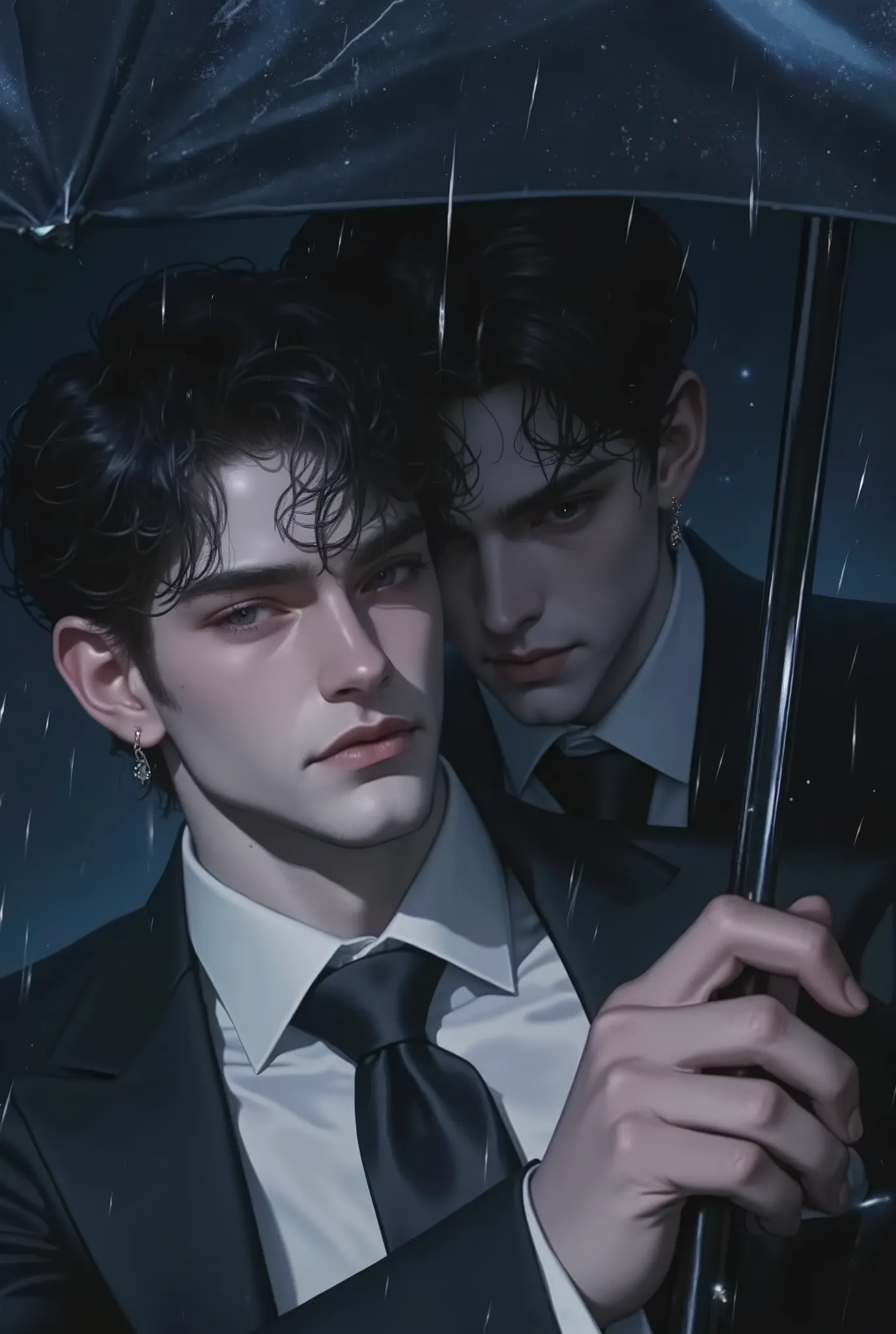 Deux personnes. A very handsome white man SEXY EXTREMELY HANDSOME , Il est un jeune EUROPÉEN, 28 ans et SEXY Russian aux traits européens , Handsome muscular European boy , (Russian). VISAGE STYLE HENRY CAVILL , short hair short hair disheveled jet black ,...