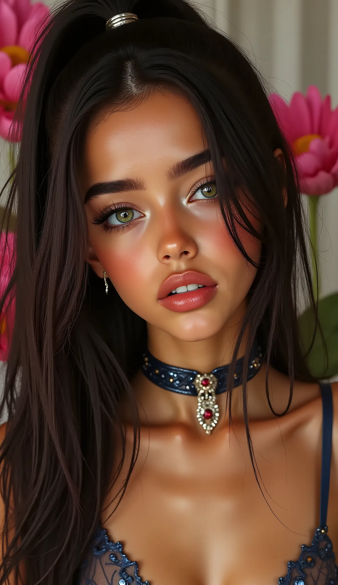 {((Genuine, rating_safe:2.0)) {The bride shows off her outfit inspired by the gift of the goddess of debauchery and lust}}. (masterpiece,best quality:1.4),(score_9, score_8_up, score_7_up, score_6_up, score_5_up, score_4_up),(16k,raw photo,photo realistic:...