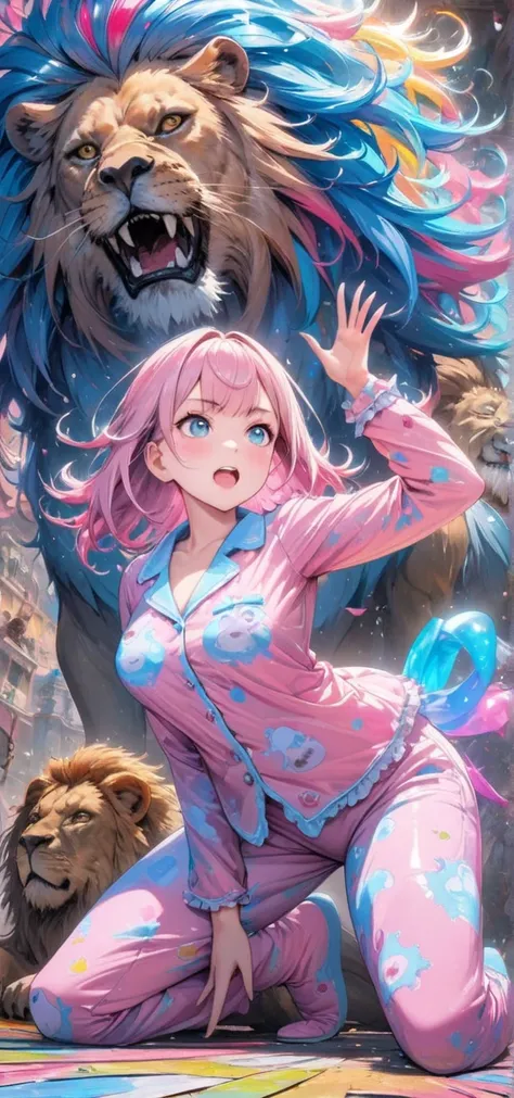 dynamic❣️⊂('ω'⊂ )))Σ≡=─༄༅༄༅༄༅༄ Illustrious❣️Animagine XL V3❣️Gives dynamic Movement & Unusual Angles