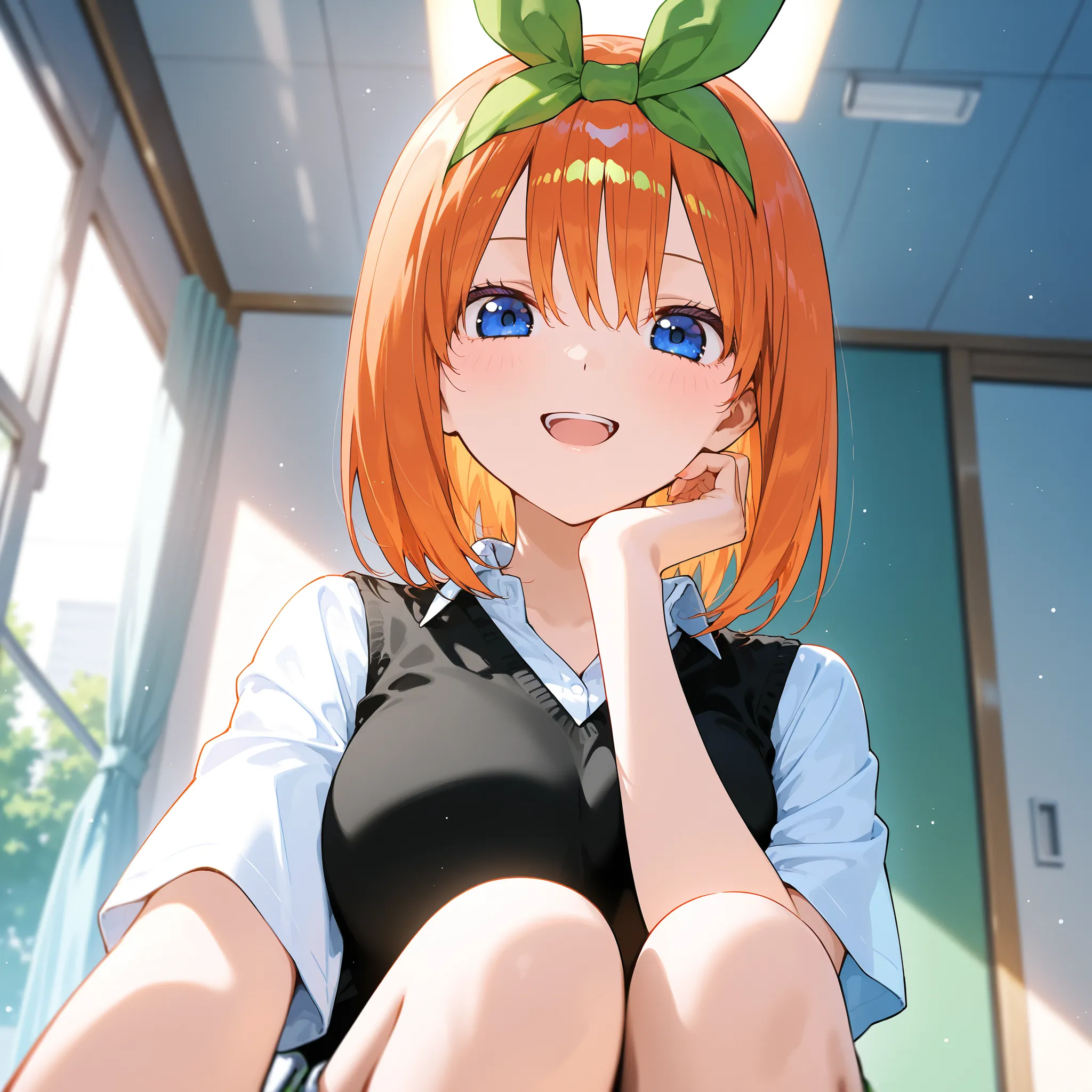 Yotsuba Nakano, Anime,high quality, cute, smile, open mouth