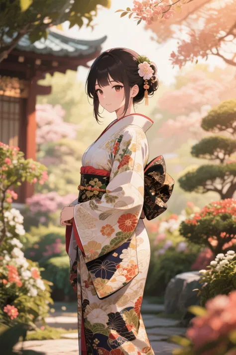 A very beautiful Japanese beauty, Japanese anime style