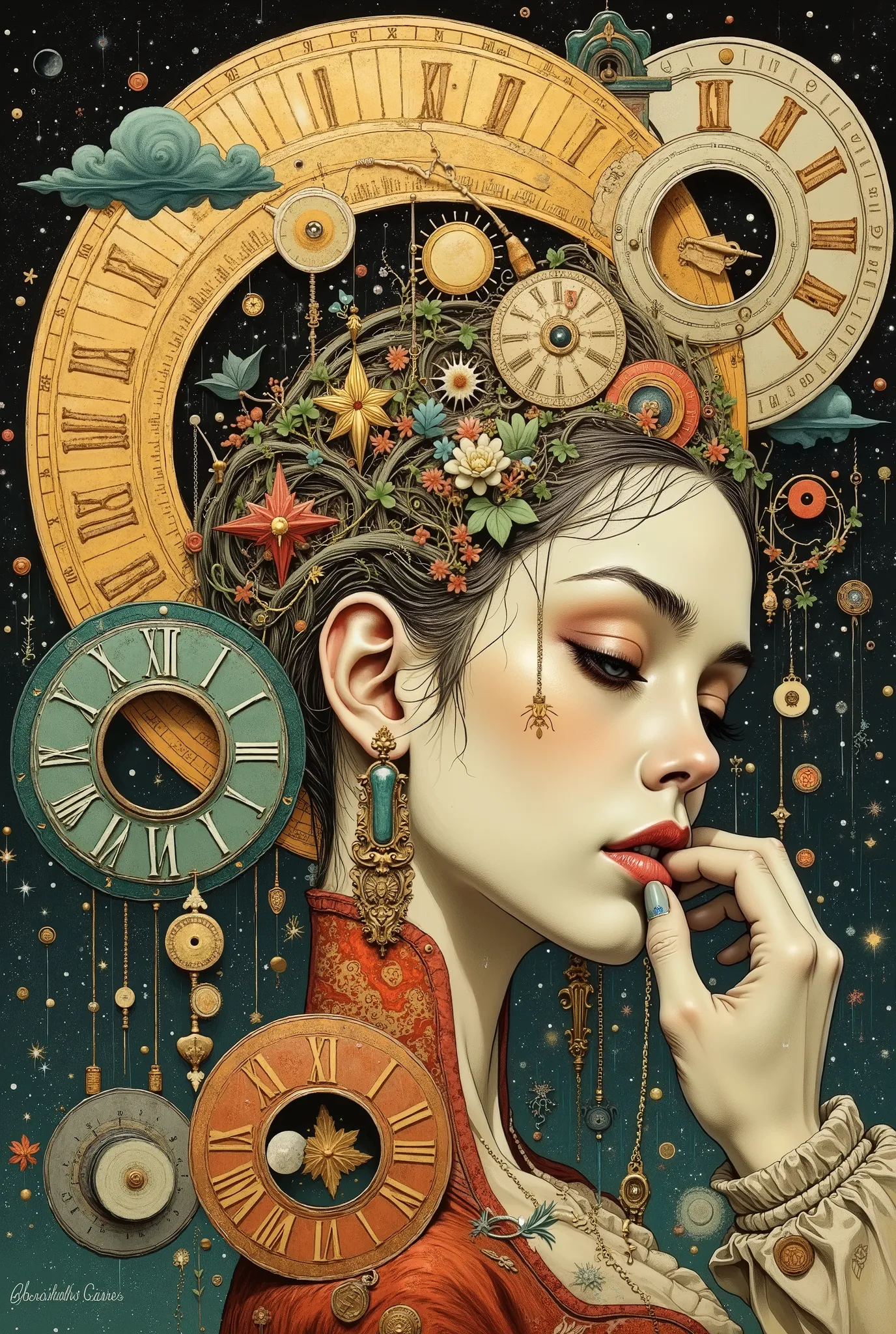 Explore the relentless passage of time through our artistic challenge Tempus Fugit. This prompt invites artists to portray how time affects individuals psychologically—be it through aging, growth, or moments fleeting. Use clocks as your central element to ...