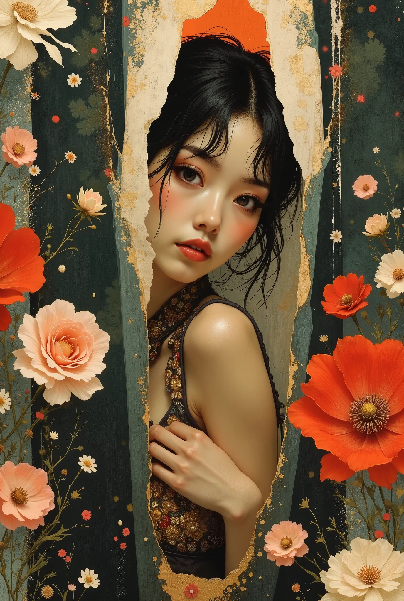 Engage in a subtle exploration of hidden desires and emotions with the art prompt Veiled Intentions. This activity calls upon artists to create a portrait of an elegantly poised Asian woman, her contemplative gaze filled with unspoken thoughts about her de...