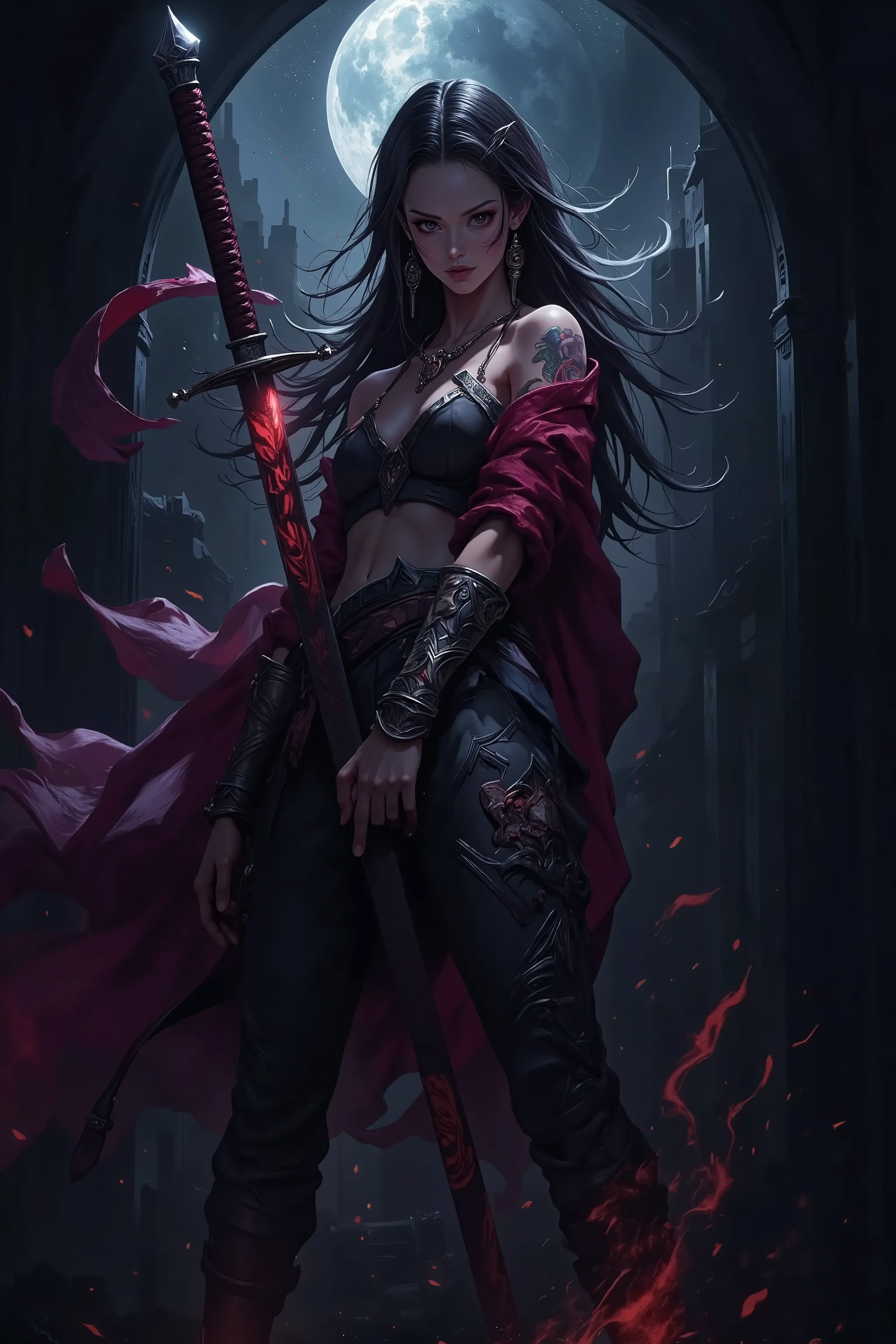 sexy Woman holding a sword
