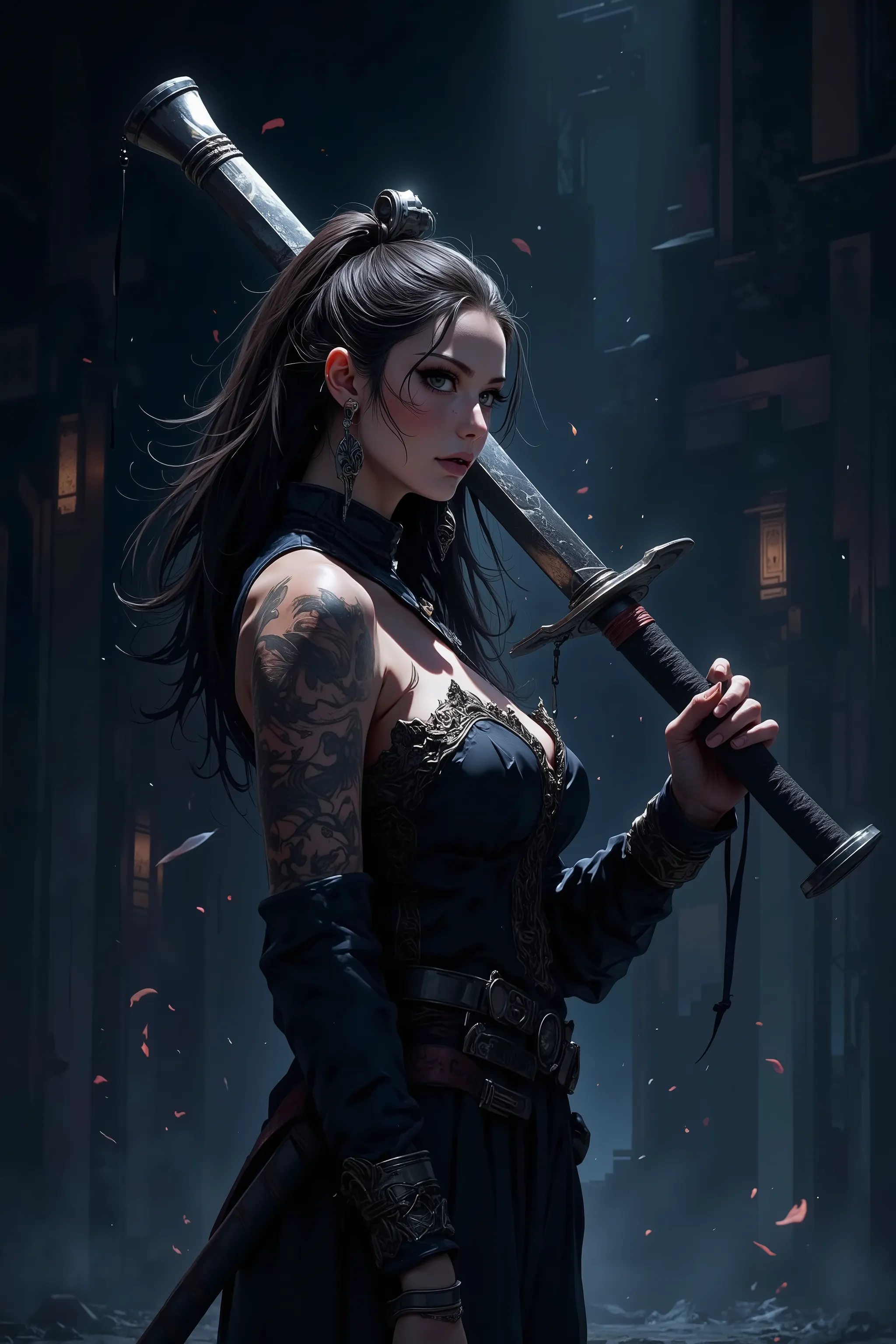 sexy Woman holding a sword