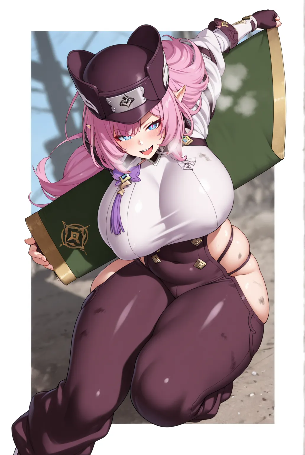 Ssp, (takeuchi_takashi-style:0.7), (zonda_(solid_air)-style:1.2), ((anatomical correct)), ((Cinematic, unreal engine, eye-catching, ambient occlusion, UHD, masterpiece)), ((perfect lighting, soft shadow)), perfect body, perfect eyes, perfect fingers, gaspi...