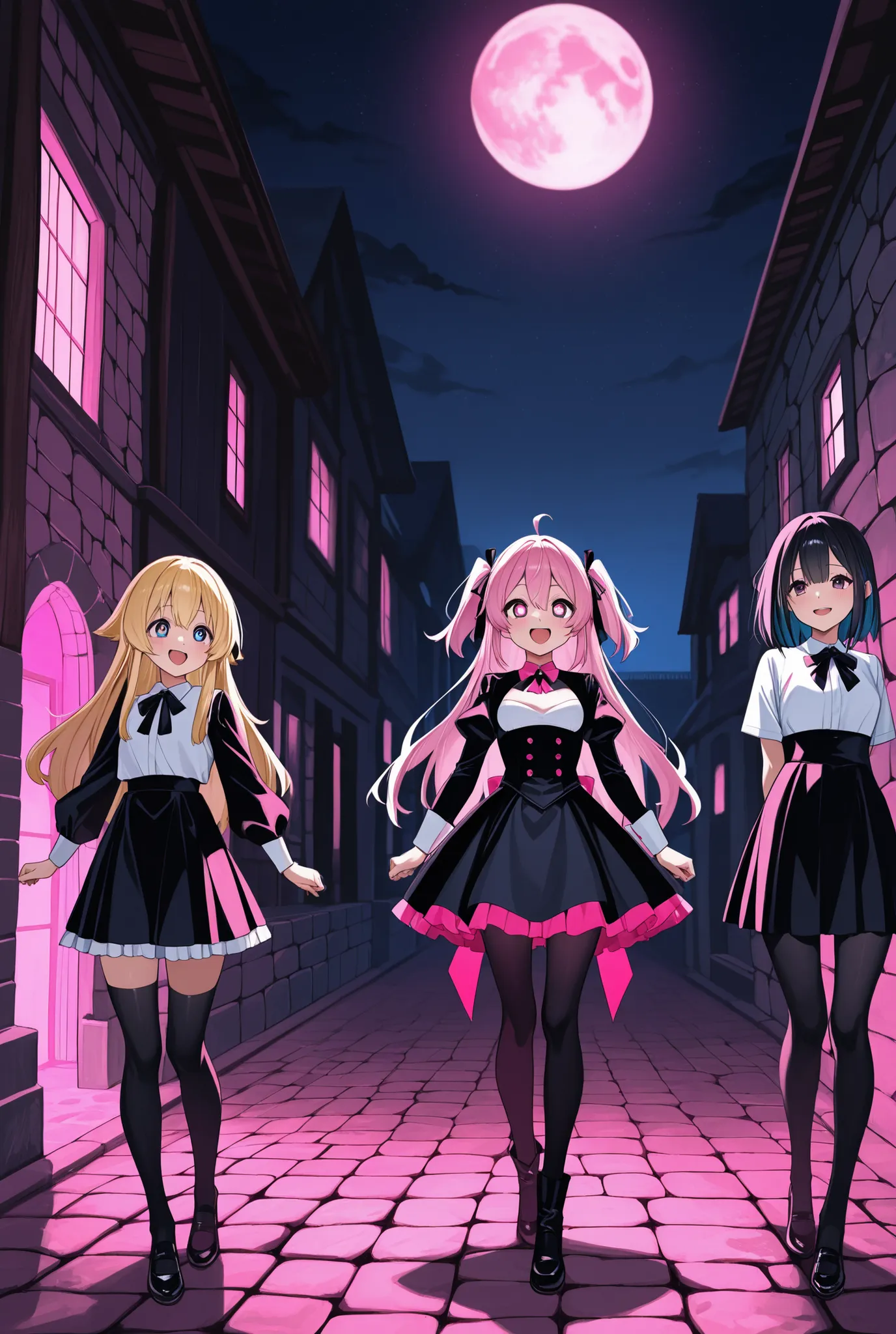 There are three girls、背の低いThere are three girls、ロリのThere are three girls、Detailed Background、 small 、small、I have small breasts、赤面しているThere are three girls、頬を赤く染めているThere are three girls、EstrusしているThere are three girls、催眠にかかっているThere are three girls、Heart ...