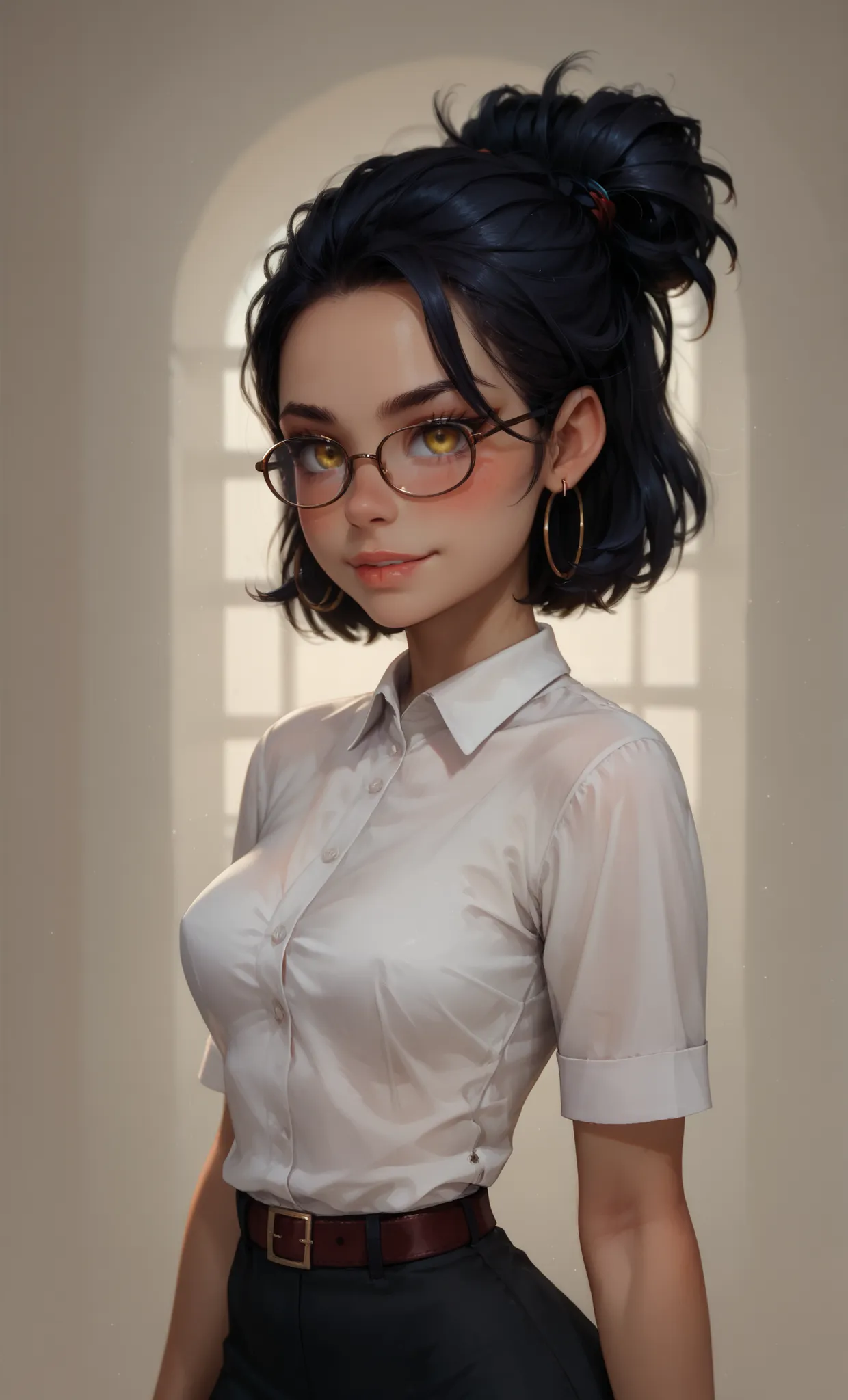 score_9, score_8_up, score_7_up, score_6_up, high resolution, ultradetailed, high detailed picture, solo, look at you, dynamic pose, dynamic angle, smug, nightmare, young girl, detailed face, melancholic expression, dark smoky atmosphere, moody lighting, i...