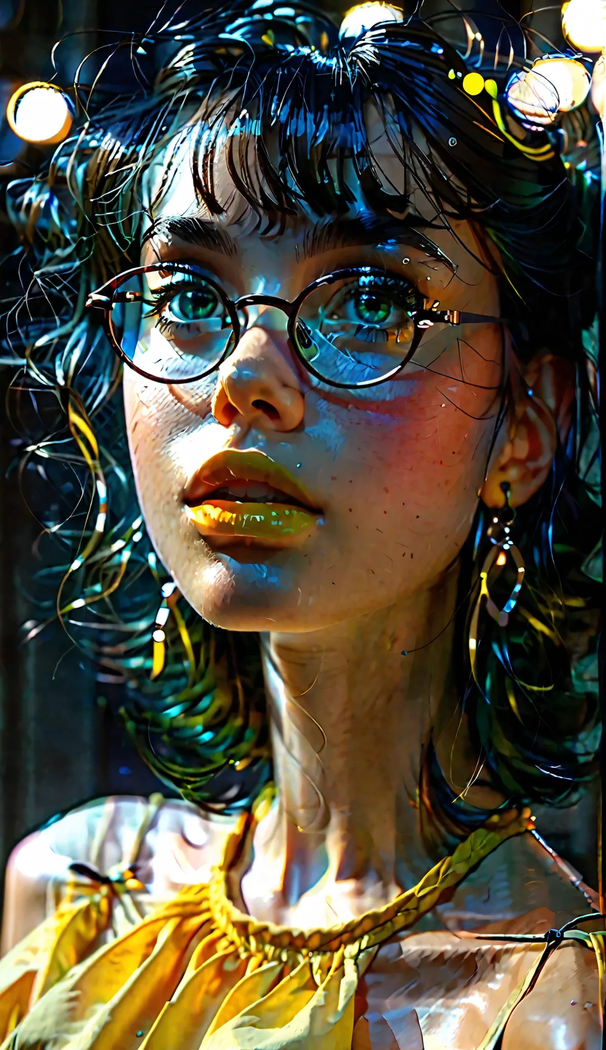 score_9, score_8_up, score_7_up, score_6_up, high resolution, ultradetailed, high detailed picture, solo, look at you, dynamic pose, dynamic angle, young girl, detailed face, melancholic expression, dark smoky atmosphere, moody lighting, intricate details,...