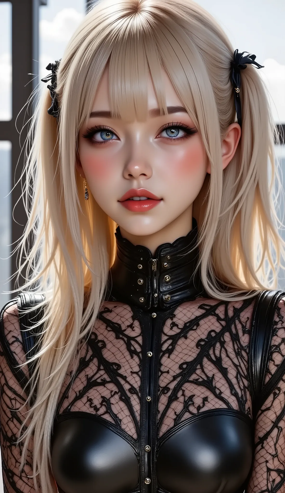 !!You have a mission!! task (((The most beautiful woman in a perfectly tailored outfit in a given situation))), (give the solution!!!!), (((one rule is the golden ratio and white balance))), ((always draw hands and fingers correctly, correct them if you m...
