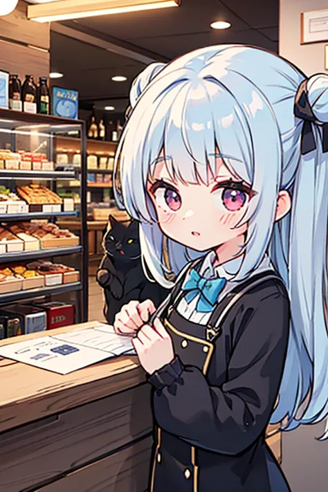 Please draw what you like.8k,anime marathon, cafe, buddy black cat, extremely beautiful and fain design, dynamic production, SpringCafe, 8k, best quality, high resolution ,CatCafe ,masterpiece, best quality ,high resolution  ,