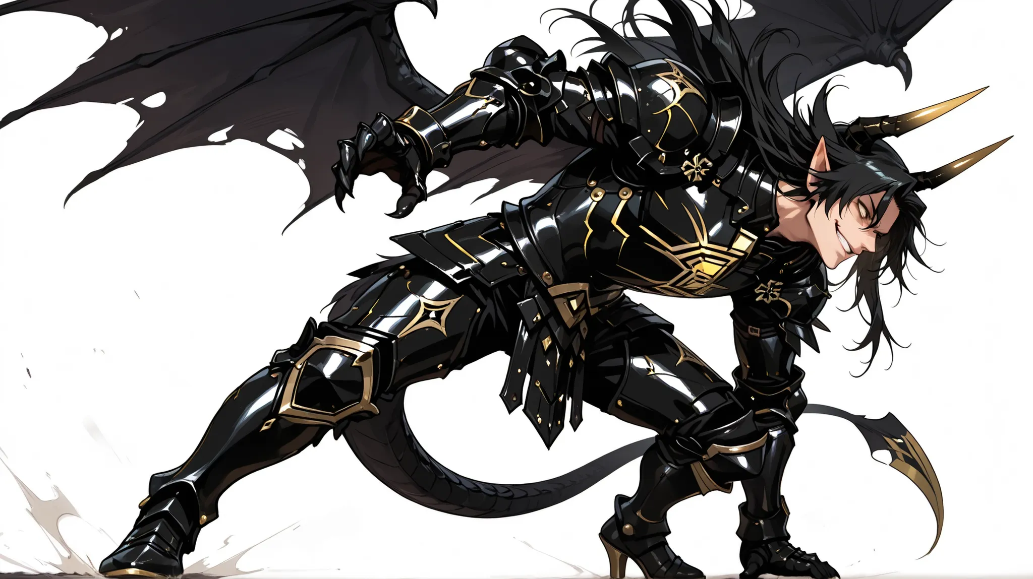 score_9, score_8_up, score_7_up, absurdres, 128K Ultra High Resolution, (masterpiece, best quality: 1. 5), high definition, highres, 8K wallpaper, CG, (((Anime))), (1 male), solo, lean body, (masculine), (floating in the air), weredragon, japanese anime st...