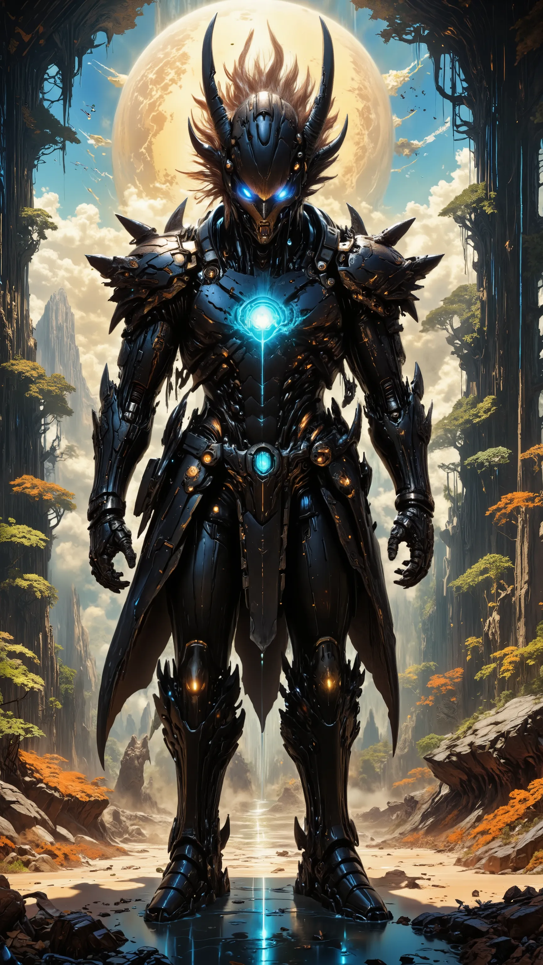 Imagem vertical 9:16 in the 3D futuristic anime style, perfeita para thumbnail de YouTube Shorts.
main character: Goku (full-body character), reimagined by artificial intelligence.
He has spiky hair , com efeito, neon in bright blue and green, eyes with ...