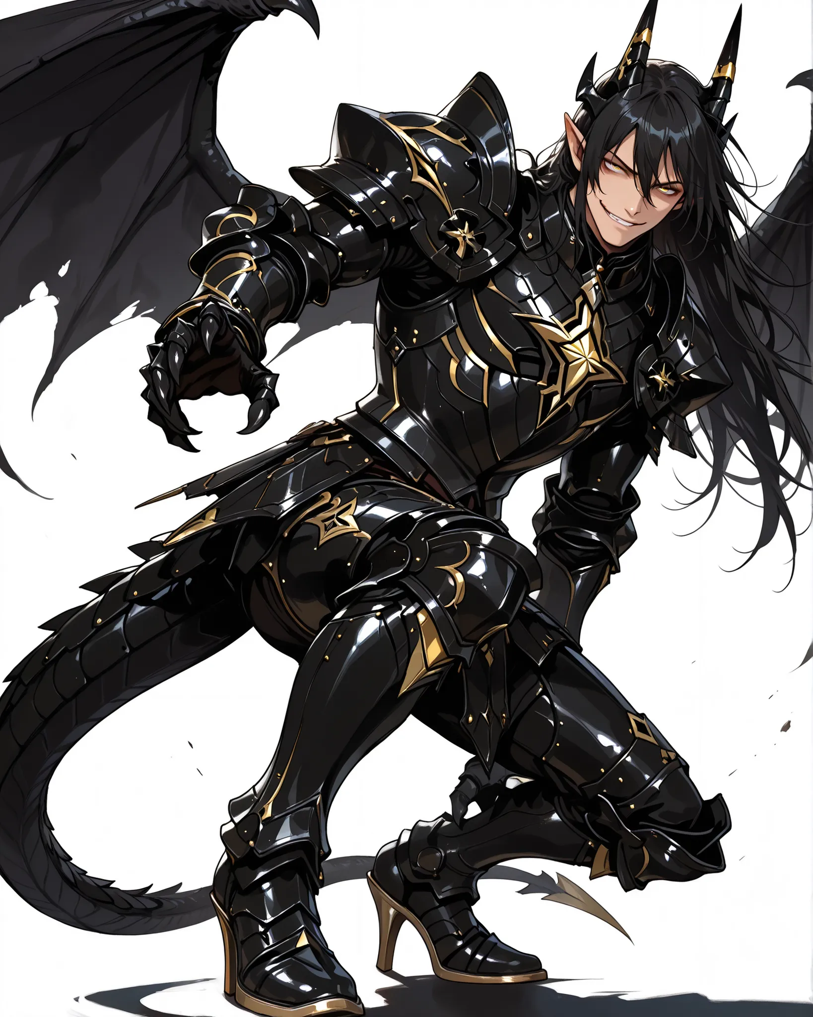 score_9, score_8_up, score_7_up, absurdres, 128K Ultra High Resolution, (masterpiece, best quality: 1. 5), high definition, highres, 8K wallpaper, CG, (((Anime))), (1 male), solo, lean body, (masculine), (floating in the air), weredragon, japanese anime st...