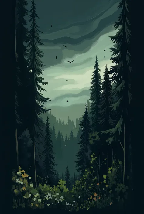Woods in sunshine, 