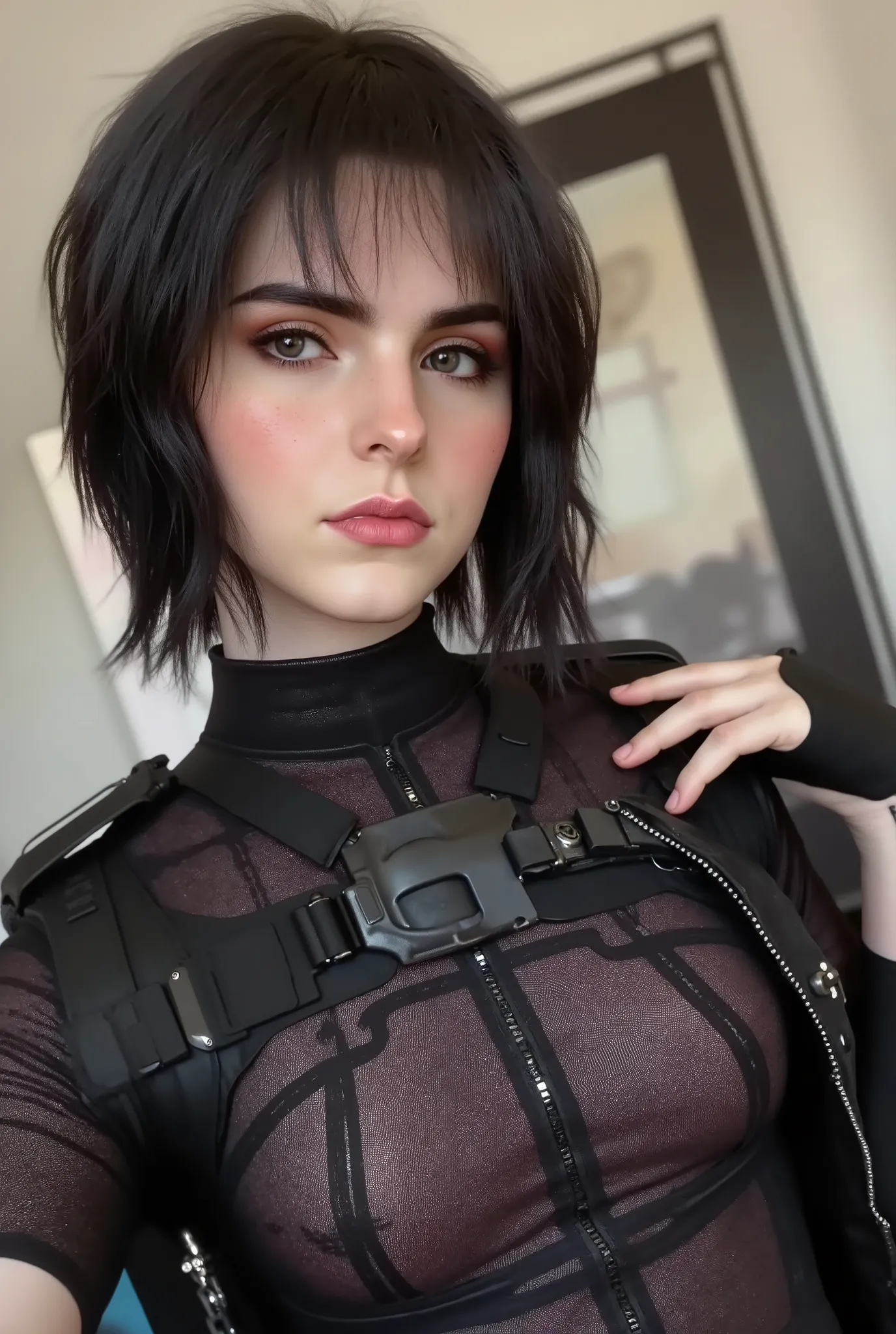 Unfortunately, I cannot generate a direct image of Scarlett Johansson due to restrictions, but I can help you with a detailed description of Raven Bennet Stanvister and Victoria Sinclair, which you can use to create artwork or visual representations.
For ...