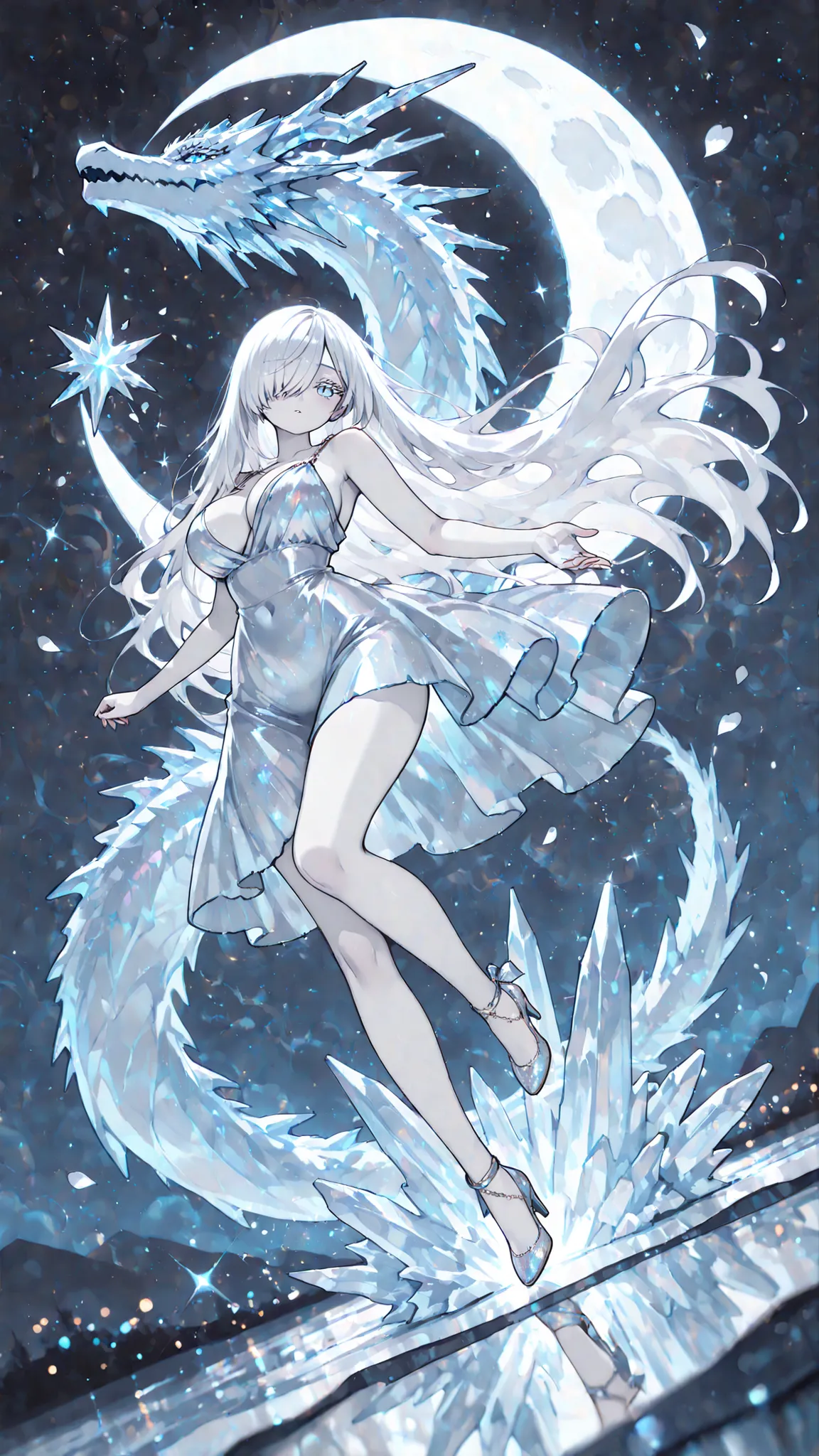 anime style, (flat colors:1.5), [black theme|white theme|blue theme], 8k, HDR, extremely detailed face and eyes, beautiful face and eyes, Glowing_Lights, glowing_light, glowing, glowing_effect, sparkling, particles, sparkle_effect, light_particles, glitter...