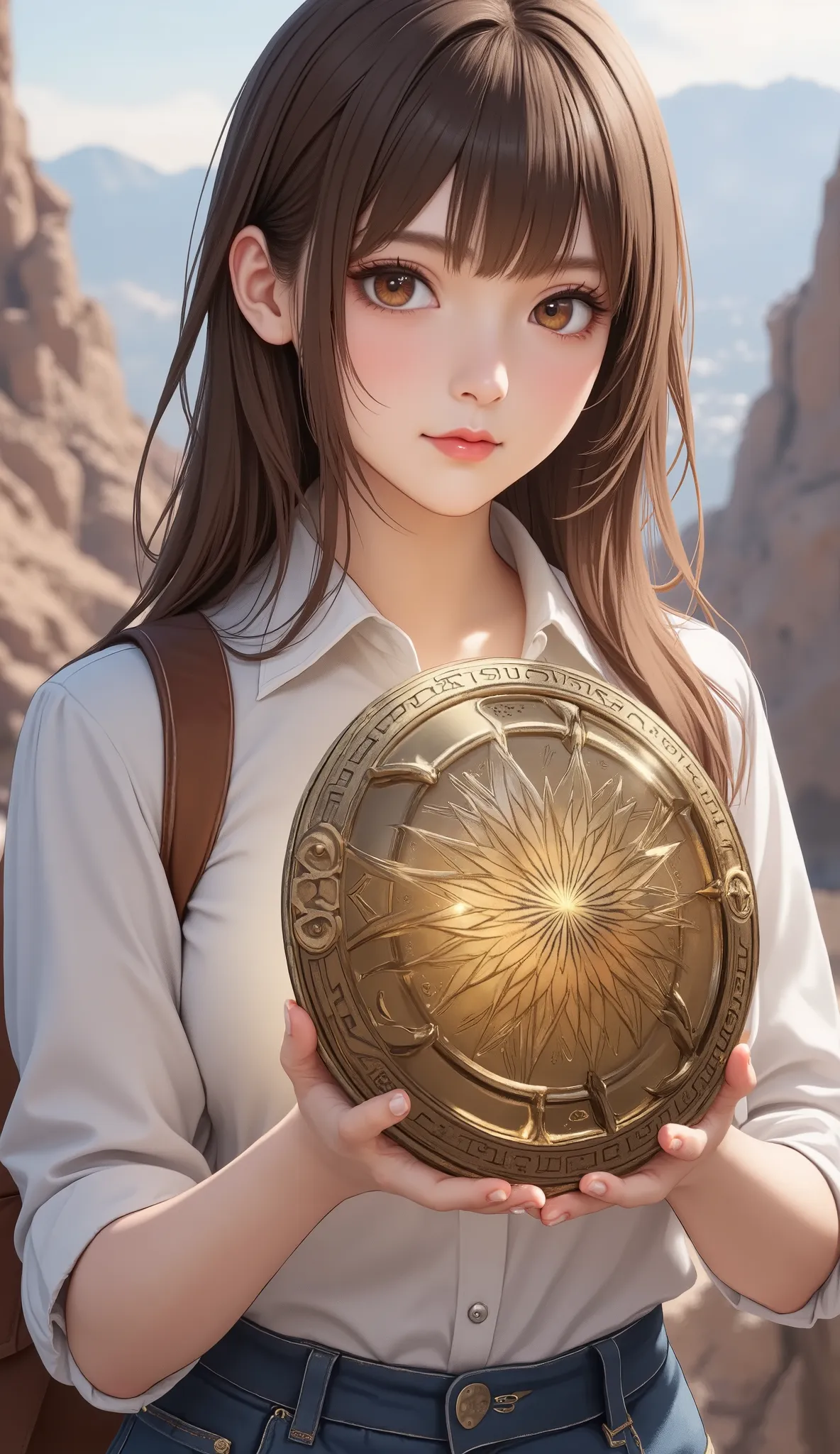 Legendary rare equipment artifact held by adventurers.
