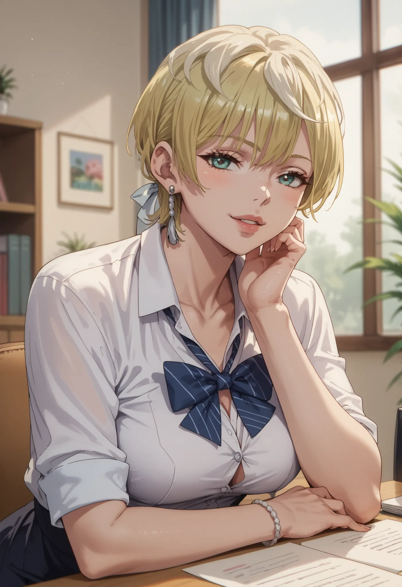Tenka Izumo as a sexy secretary