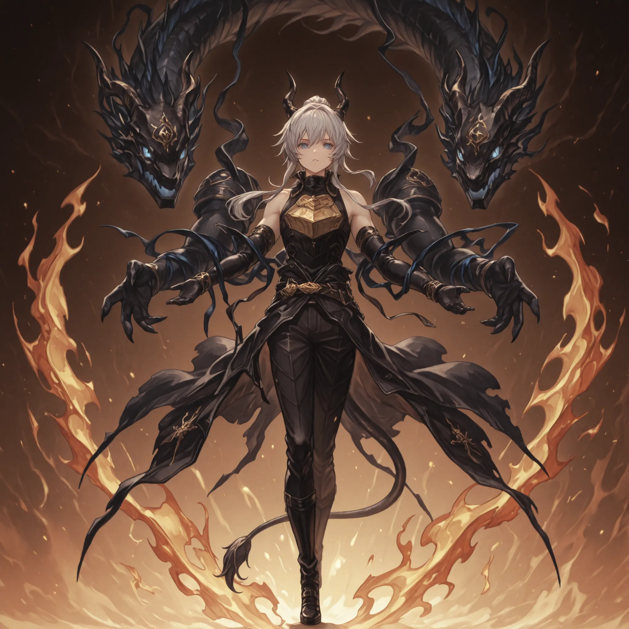 (Corpo e Tamanho ): sozinho, 1 menino, e baixo, personagem pequena, personagem curto, personagem curto , Personagem 1 ,50 metros de altura, e baixo, personagem jovem, of Lucifer with a male body of Rimuru Tempest of "Tensei Shitara Slime Datta Ken"...