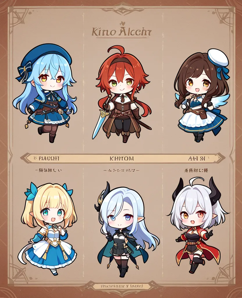 chibi characters, Fantasy clothing