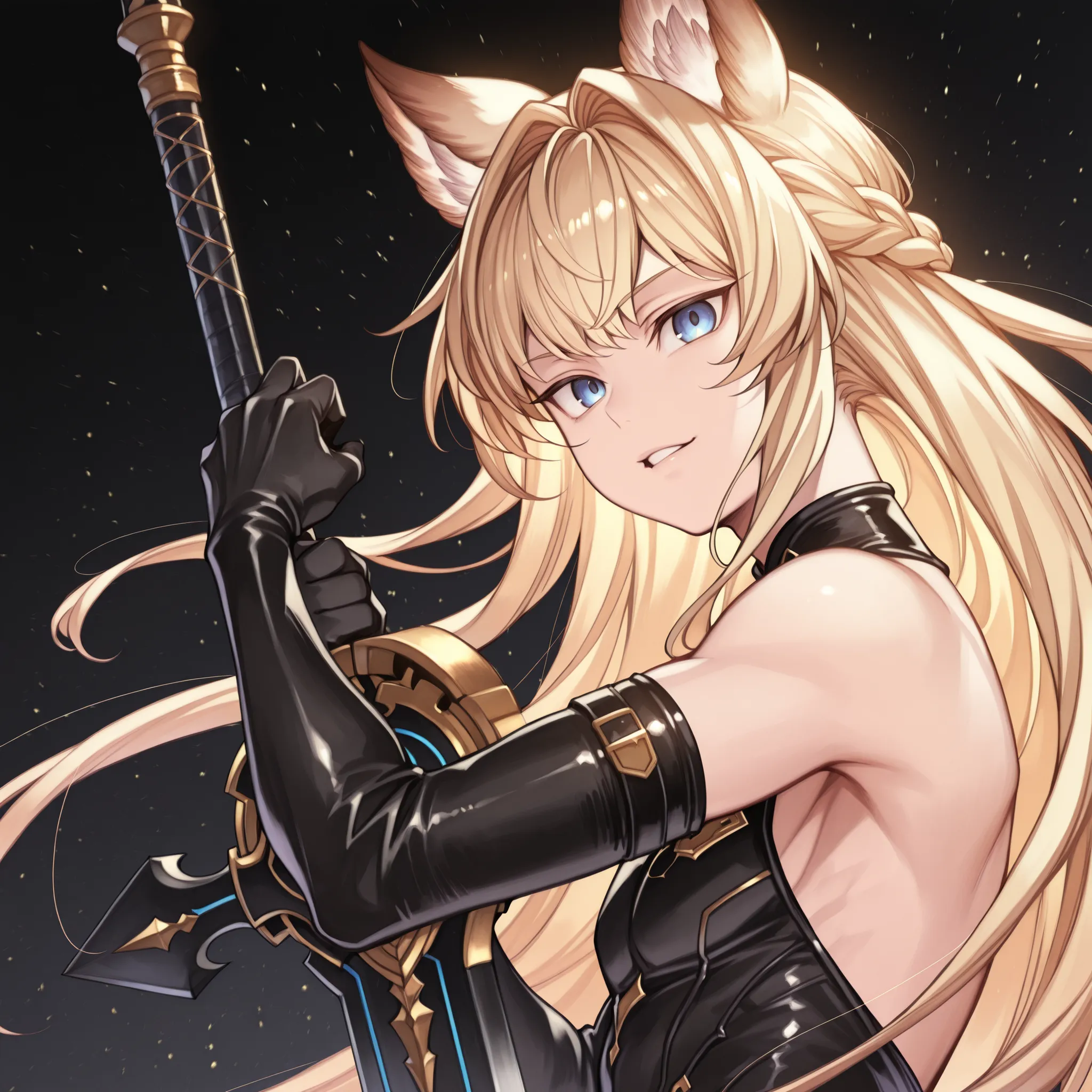 Solo, 1 boy, small and short body, small character, short character, short character, character 1.50 meters tall, small and short body, young character, character is a boy, body and face like Zeta from The Eminence in Shadow;
blonde hair, the character's...