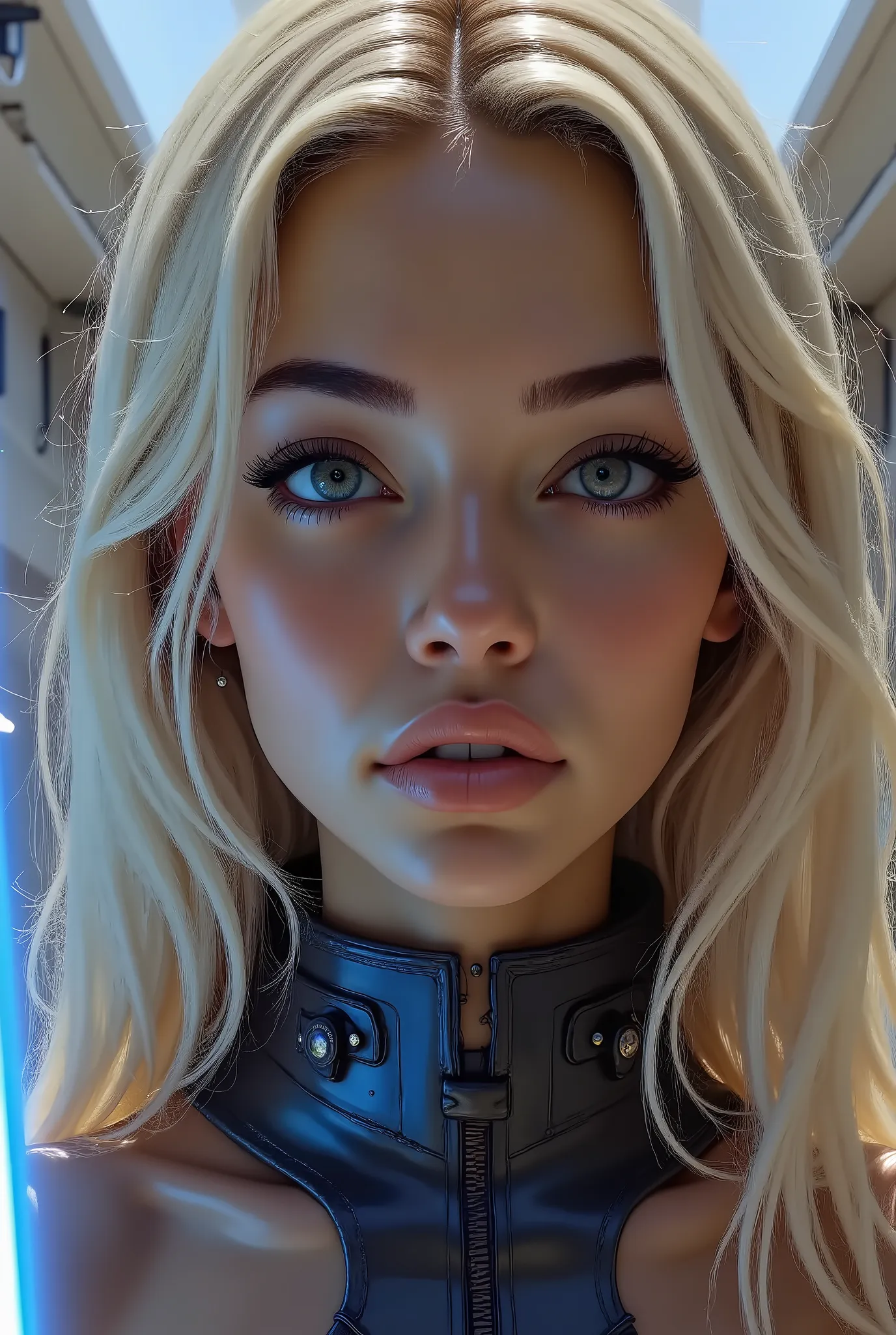 Score_9, score_8_up, score_7_up, ((highest quality)), ((masterpiece)), Perfect Face, (High definition), (Best Shadow), 8k, cinematic. Luis Royo's style, comics sexy art. Three sexiest characters (1)a Jedi sexy blonde woman with blue lightsaber, (2)a Sith s...
