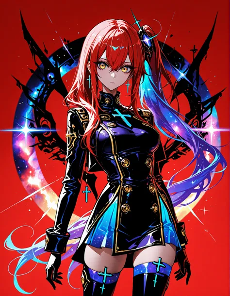 (EyesHD:1.2), masterpiece, best quality, ultra-detailed, very aesthetic, sharp focus, depth of field, vibrant colors, ray tracing, best lighting, detailed illustration, detailed background, cinematic, beautiful face, beautiful eyes, (anime coloring:1.5), 1...