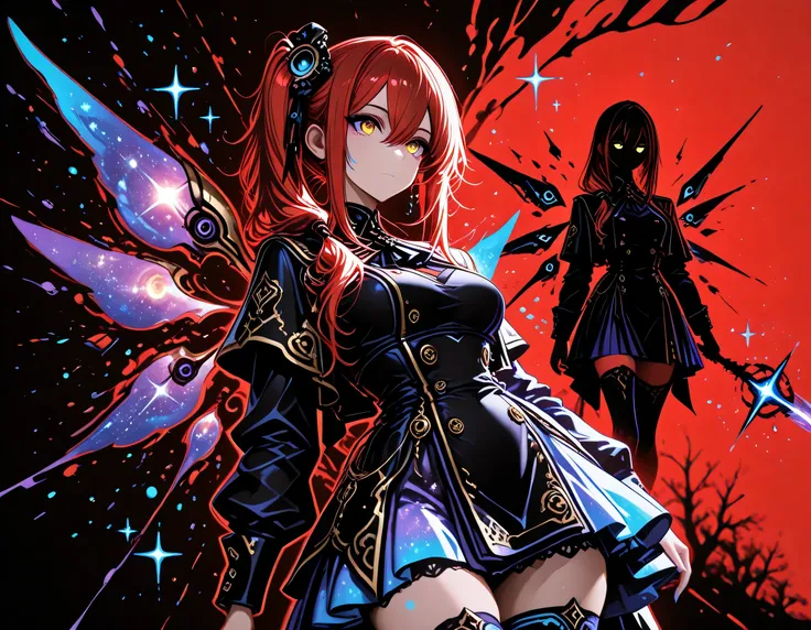 (EyesHD:1.2), masterpiece, best quality, ultra-detailed, very aesthetic, sharp focus, depth of field, vibrant colors, ray tracing, best lighting, detailed illustration, detailed background, cinematic, beautiful face, beautiful eyes, (anime coloring:1.5), 1...