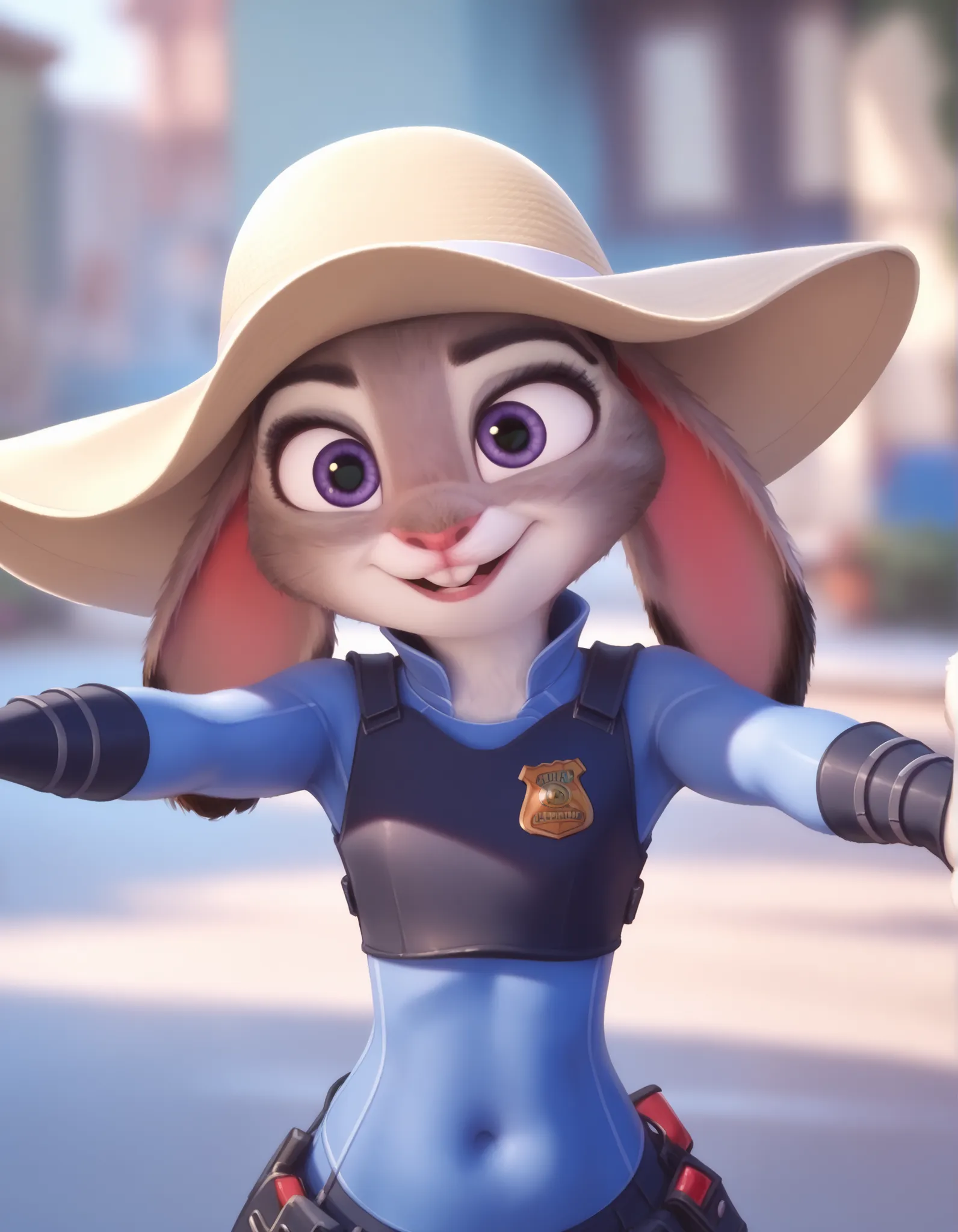 female, judyhopps, ((judy hopps magro)), (vista frontal), (cinematic lighting), dqqqdle, (sombreado), fundo detalhado, por dagasi, (por personalami), [por Ruan Jia],, (only), fotorrealista, Hiperrealista,