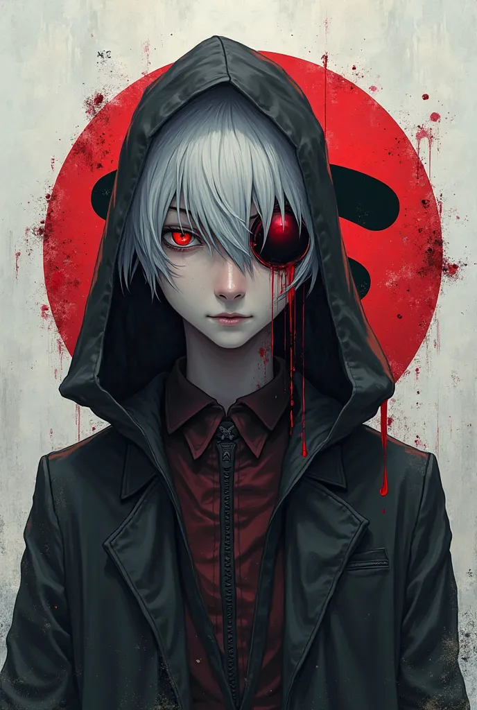 Ícone do Spotify com o Kaneki de tokyo ghoul