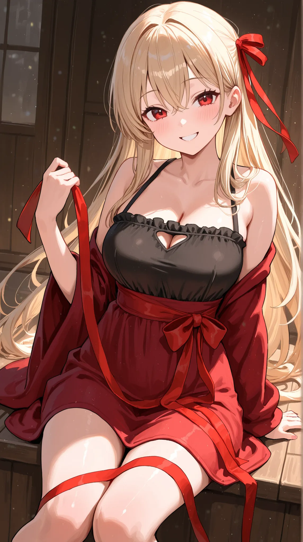 womanhood, cloth, long ribbon, Smiling,