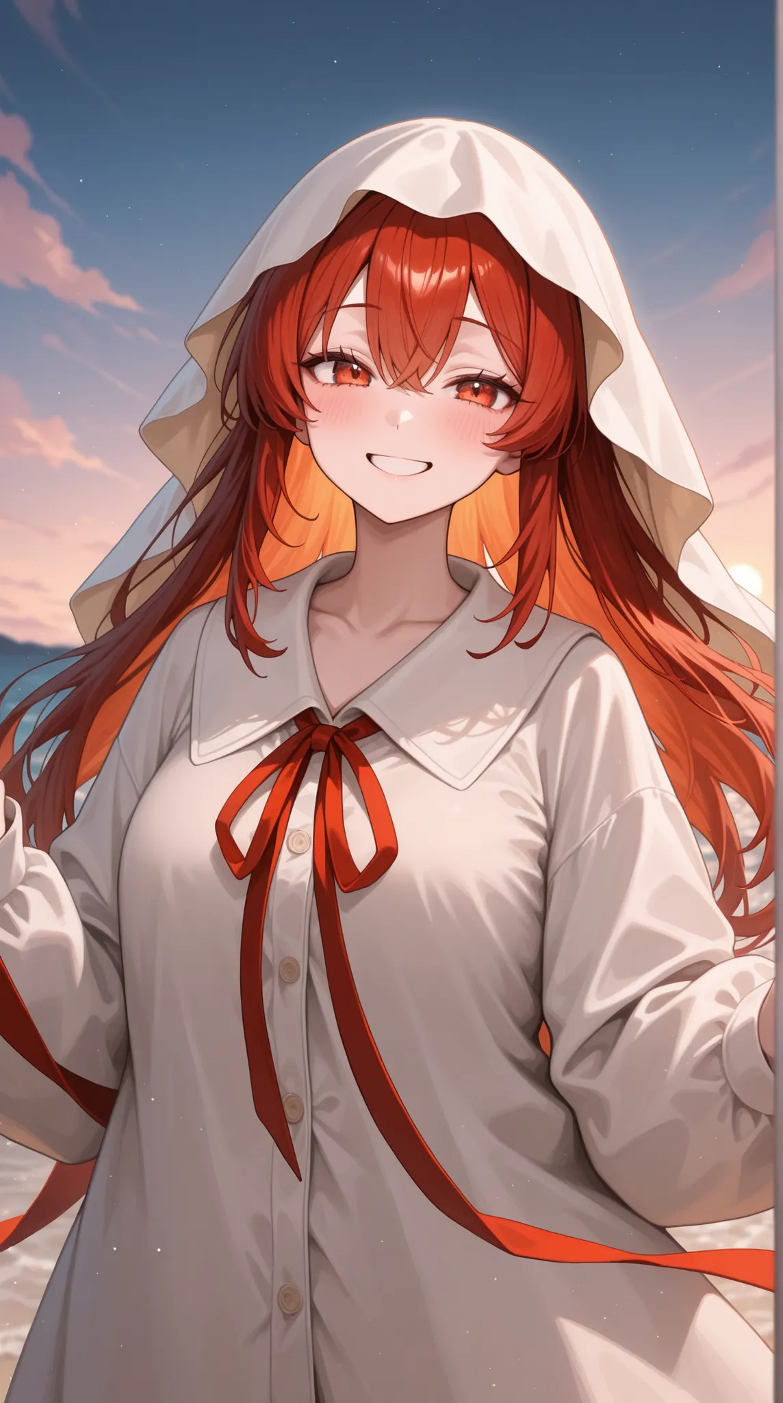 womanhood, cloth, long ribbon, Smiling,