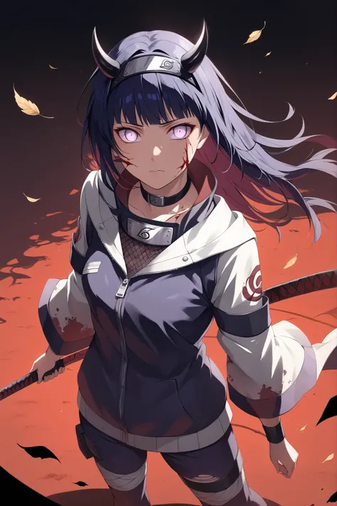 ((masterpiece)), ((RAW 8K)), ((anime-real fusion)), ((extreme photorealism)), ((studio-grade lighting)), ((hyper-detailed skin texture)), ((warm natural tones)),

Demon Hinata Hyuga from Naruto Shippuden, full waist-up portrait, calm yet intense expression...