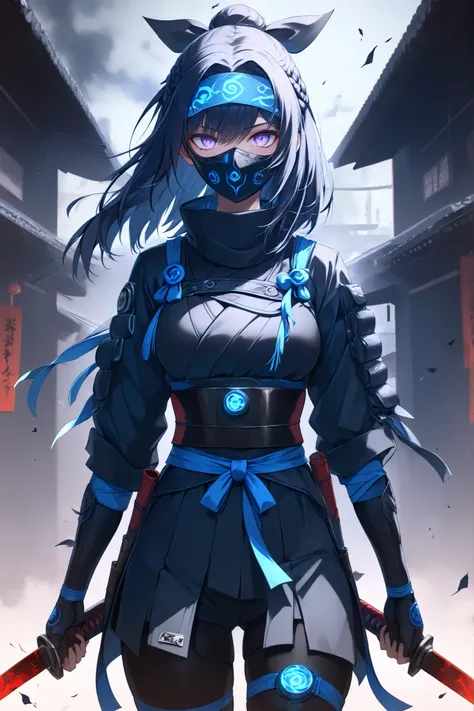 ((masterpiece)), ((RAW 8K)), ((anime-real fusion)), ((stealth assassin lighting)), ((dark photorealistic tones)), ((hyper-detailed ninja textures)), ((cool desaturated color palette))

Hinata Hyuga as a silent executioner ninja, full-body or waist-up steal...