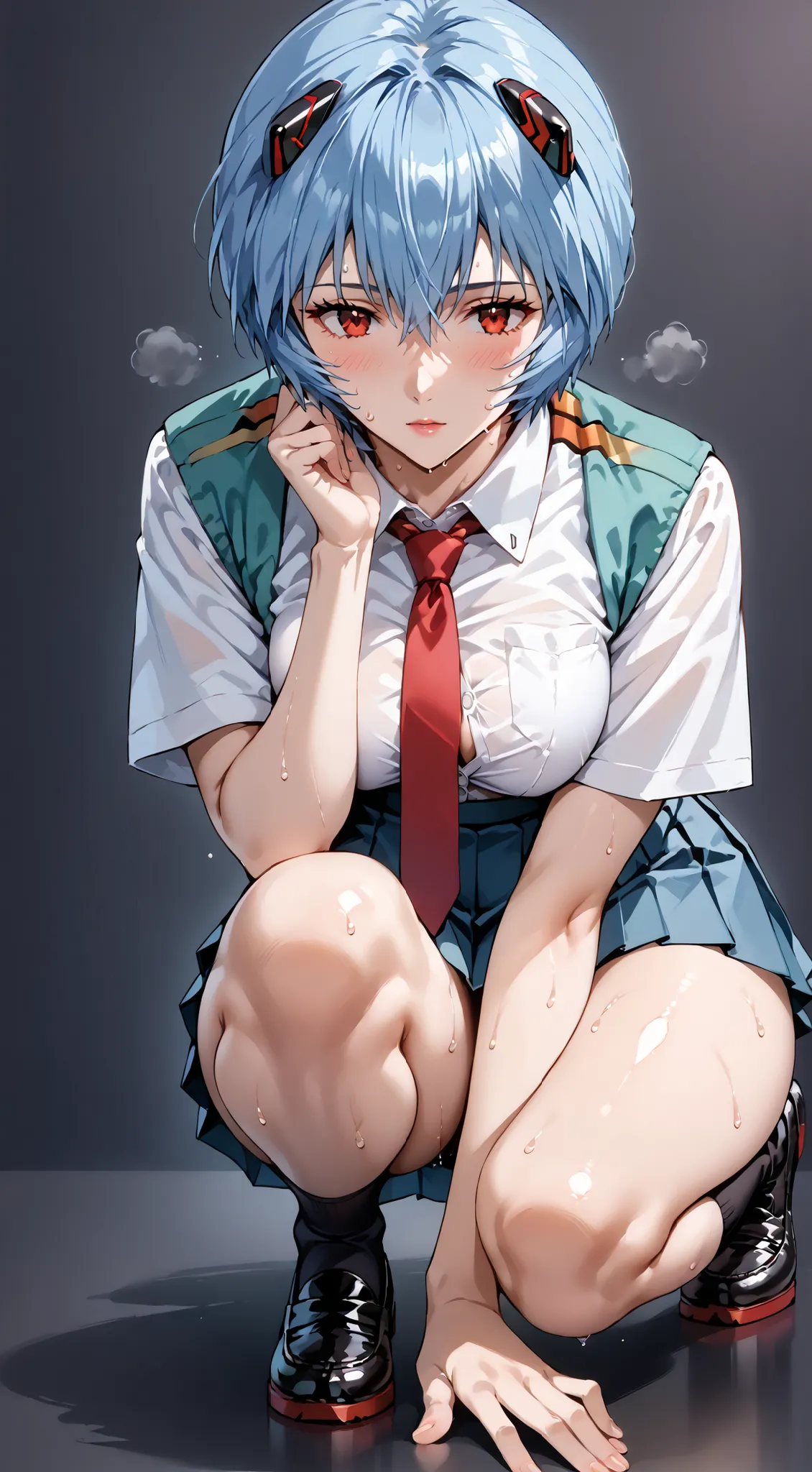 score_9, score_8_up, score_7_up, source_anime, 4K,perfect fingers,(perfect hands, perfect anatomy),prefect lighting, very aesthetic, intricate details,highly detailed background, masterpiece, high quality, best quality, high resolution,  
reiayanami,  rei ...