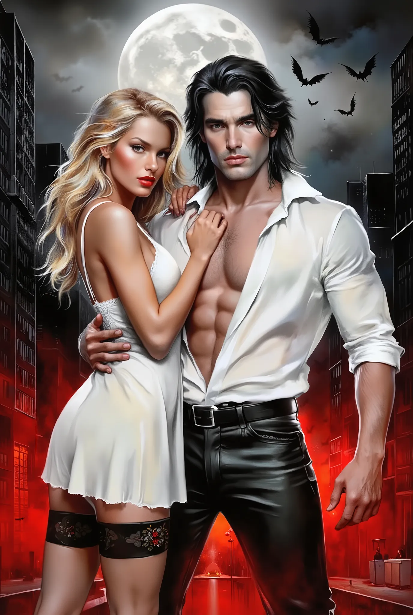 (((EXTREMELY DETAILED ULTRA-REALISTIC FOREGROUND 3D RENDER: 1.4))) vibrant vivid white-red-gold-gold etheral hyperphotorealisticdigital image black colors

fantasy, on foreground vividvibrant contrasting, beautiful flirtous shy blonde girl in a sliding sho...