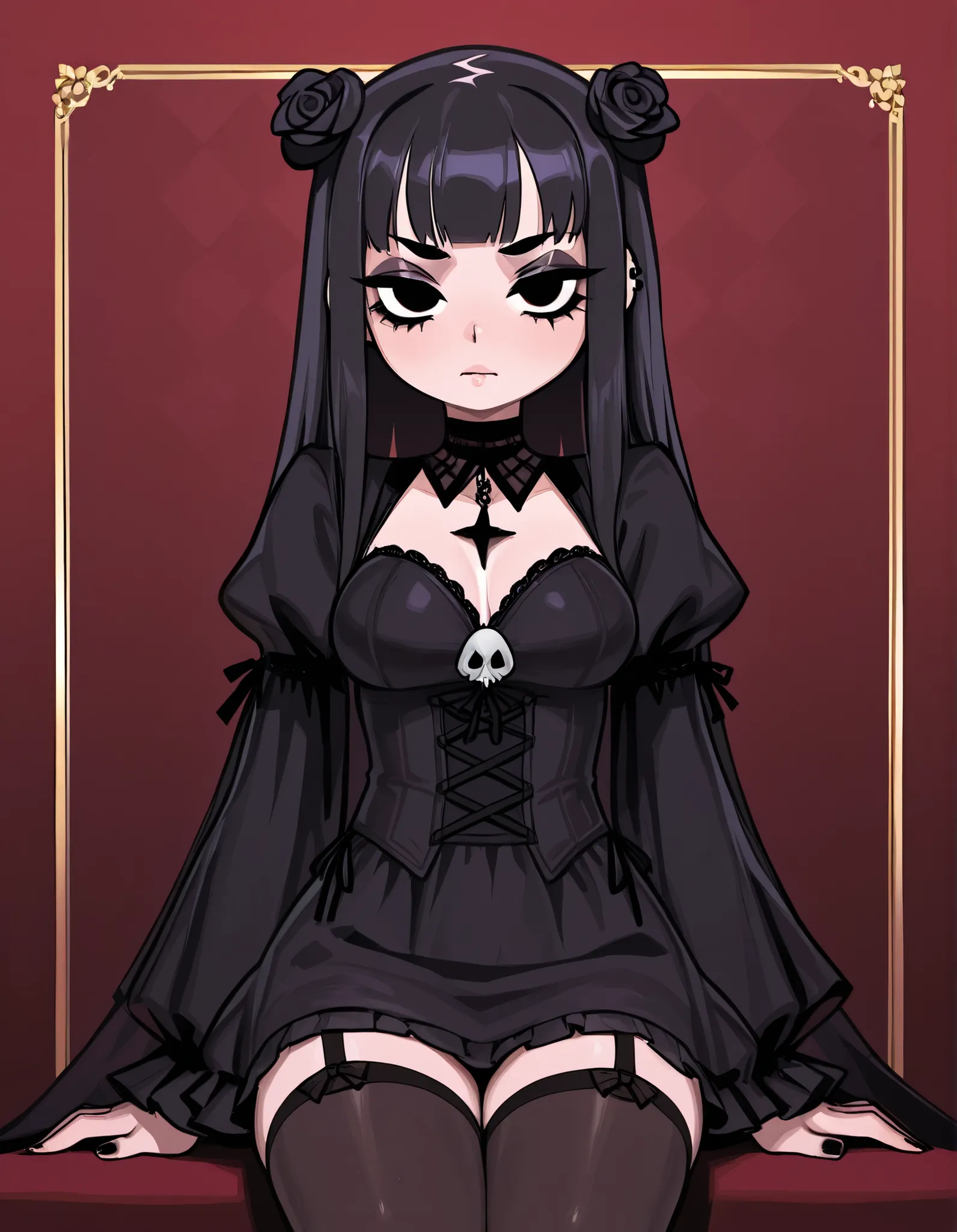 Sexy beautiful goth girl 