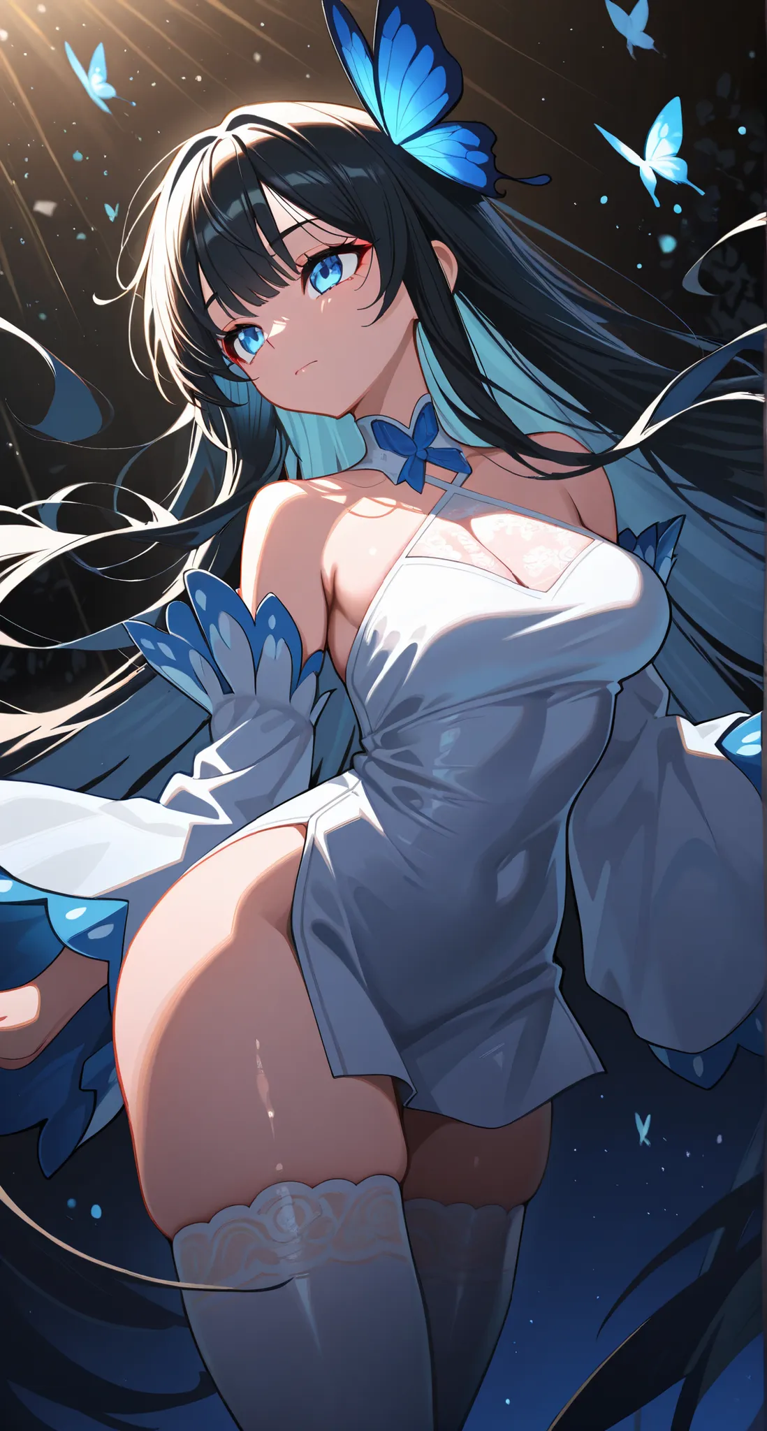 masterpiece, Top quality, very beautiful, high resolution, Super Detailed, 非常にhigh resolution, Newest, Fine eyes,  beautiful , perfect lighting, high resolution, Amazing Quality, Very awa, painting_(Artwork), Dynamic Angles, Dynamic Poses, 1girl, Long Hair...