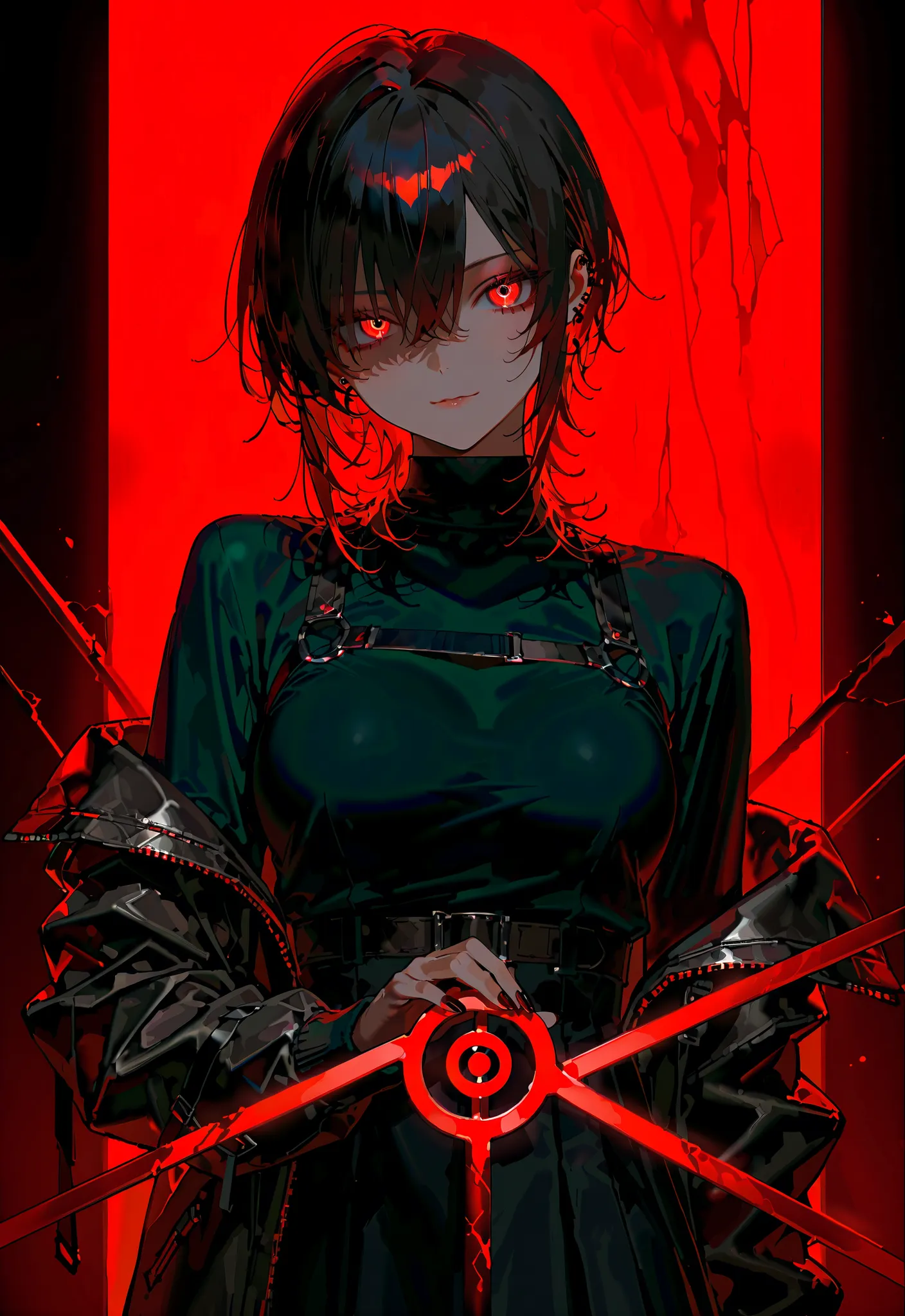 ((girl on solo target locked sign and everywhere else in the dark)), 
