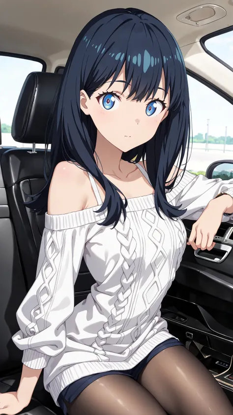  shoulder shot , 
(1 girl repairing her left hand:1.3), solo, (Watch the anime girl, cute anime style, anime illustration:1.3), ( 18 year old girl, well-balanced physique, ideal body shape, 6.5 head to body ratio ), (dark blue semi-long hair shorts :1.3), ...