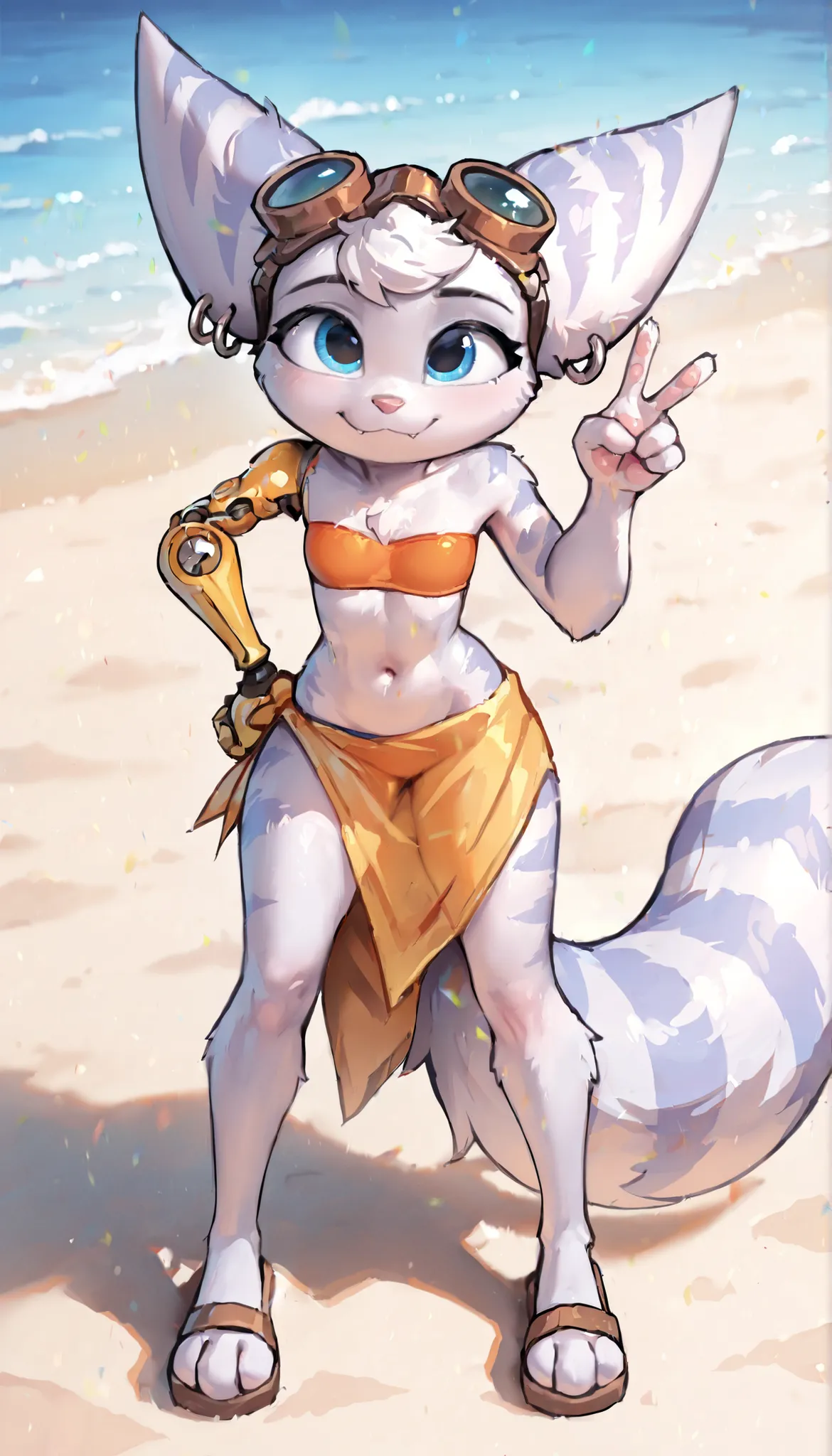 score_9, score_8_up, score_7_up, 1girl, solo, masterpiece, best quality, amazing quality, very aesthetic, absurdres, source furry, masterpiece, best quality, amazing quality, very aesthetic, absurdres, newest, rivet_ratchet_and_clank, anthro, female, blue ...