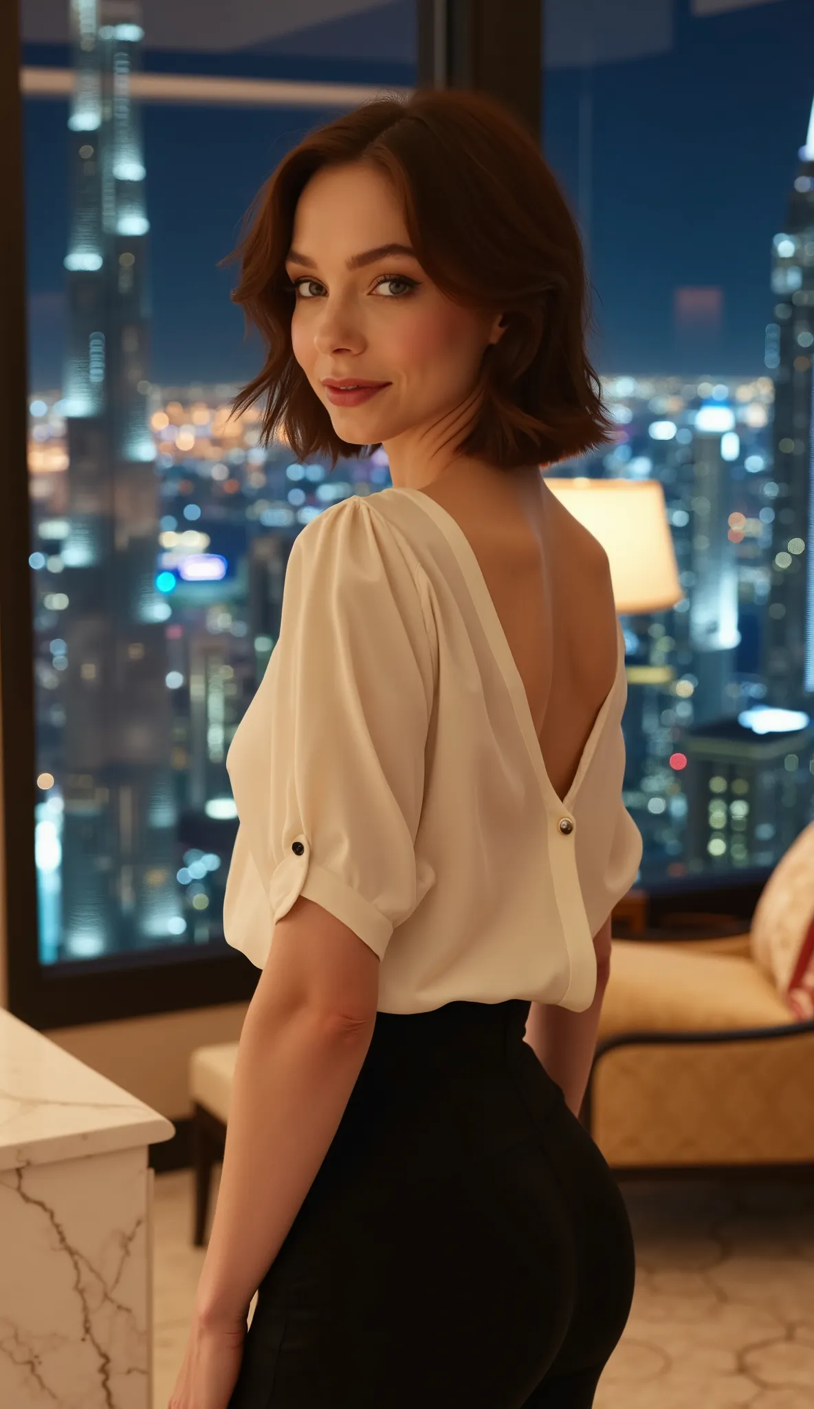 (Photorealistic masterpiece:1.4), (8K UHD:1.3), (Hasselblad H6D quality), (studio lighting with rim light and softbox:1.3), elegant model, (genetic perfection:1.2), (dewy skin texture with natural subsurface scattering), (perfectly contoured cheekbones), (...