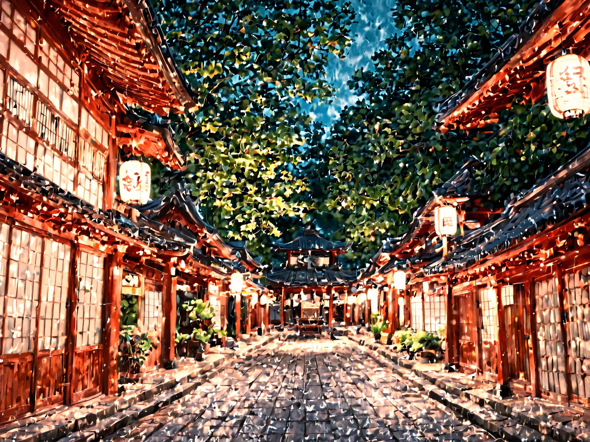 幻想的な , エーテル的な設定, 雄大な孔雀が優雅に立っています鮮やかな色の植物に囲まれた. 孔雀の印象的な羽鮮やかなブルーときらめく緑のタペストリーです, 。濃い茶色とゴールドの象徴的な目のような模様で飾られ. 長い, 優雅な尻尾が, 魔法のような穏やかな雰囲気を作り出しています. その場面は温かな, 夢のような輝き, 、複雑にねじれた木の枝から光が差し込みます, 環境全体に柔らかな色合いを放ちます. 孔雀の周り, 明るいマゼンタとピンクの花の房が咲き乱れ, 魅惑的な森の雰囲気に豊かさを加えます. 画像の...