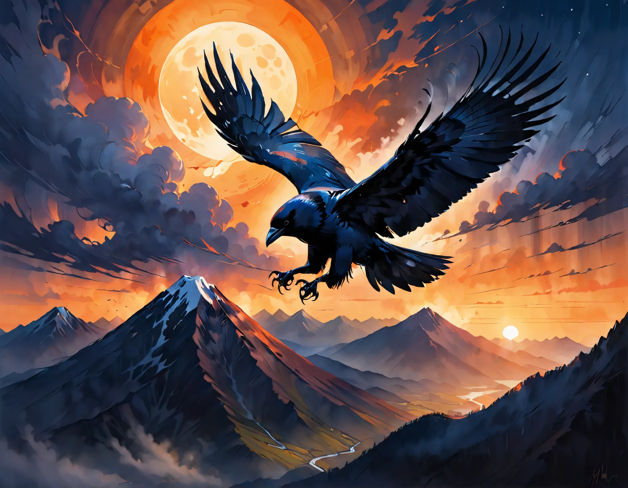  彼らは一斉にTowering ,  their outlines emerge against a warm background,  the orange light of the setting sun.  Towering ,  遠くの岩Mountain . The sun goes down ,  the sky turns a deep blue,   signal the approach of night . Mountain,   looming large towards the hor...