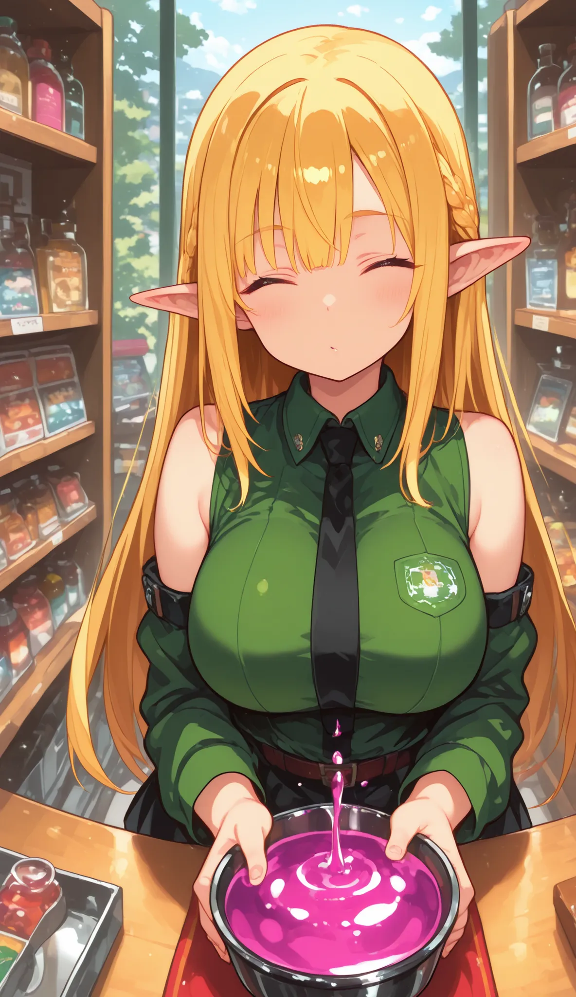elf Mini shop, shop rpg style, potions armas rpg, armaduras etc